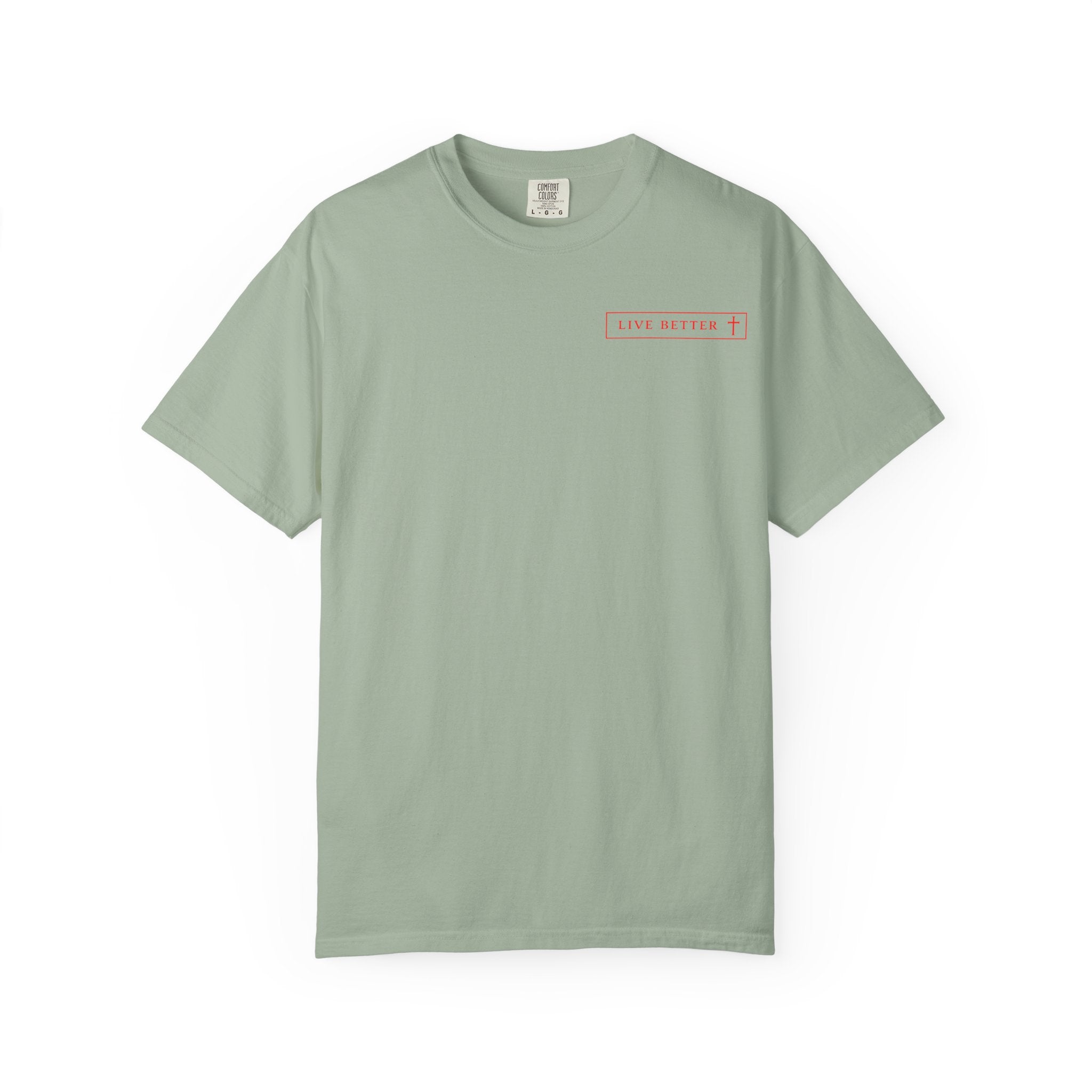 Vive la vida a tu manera, Letras rojas, Camiseta de hombre