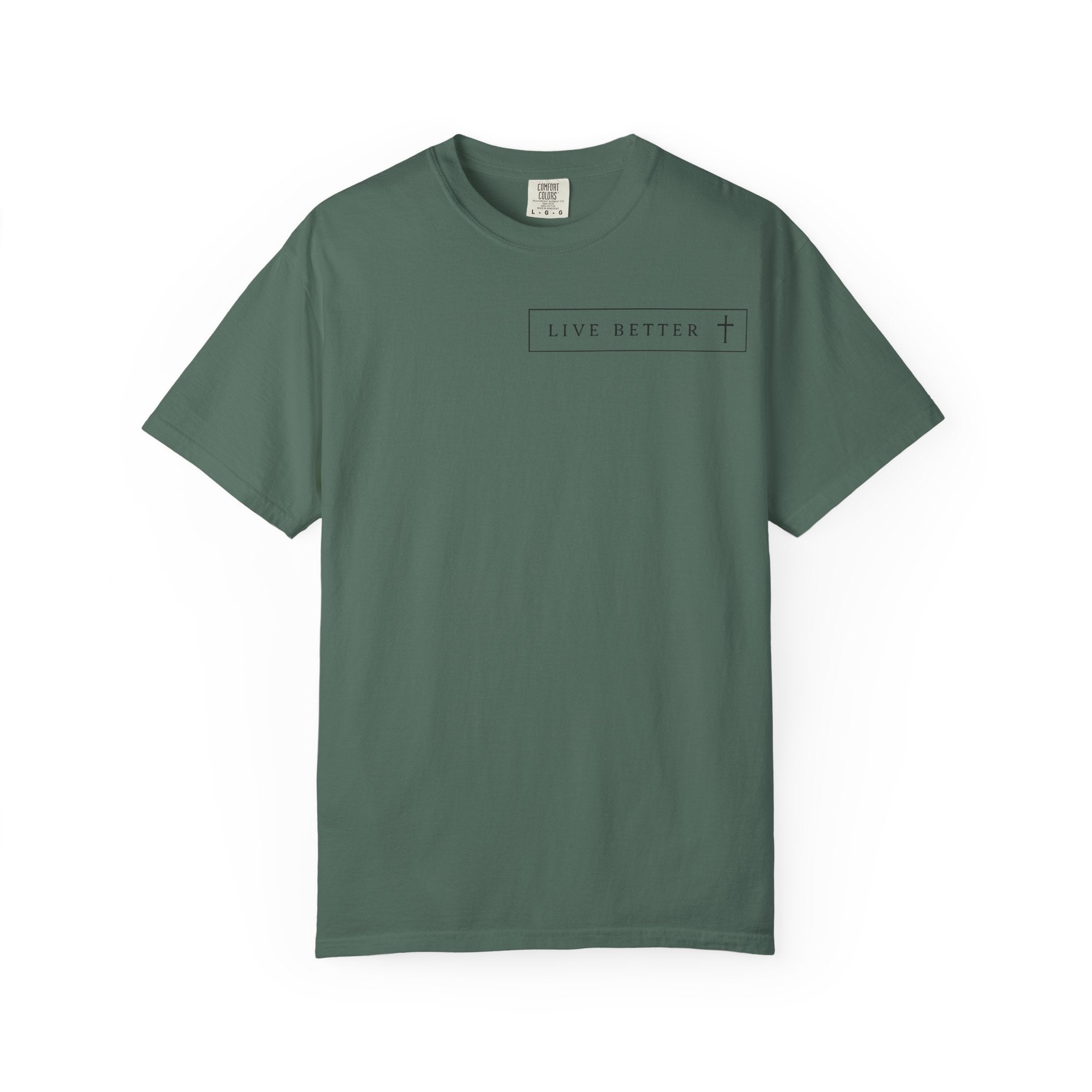 Camiseta de hombre, Vive la vida a tu manera, Letras negras,