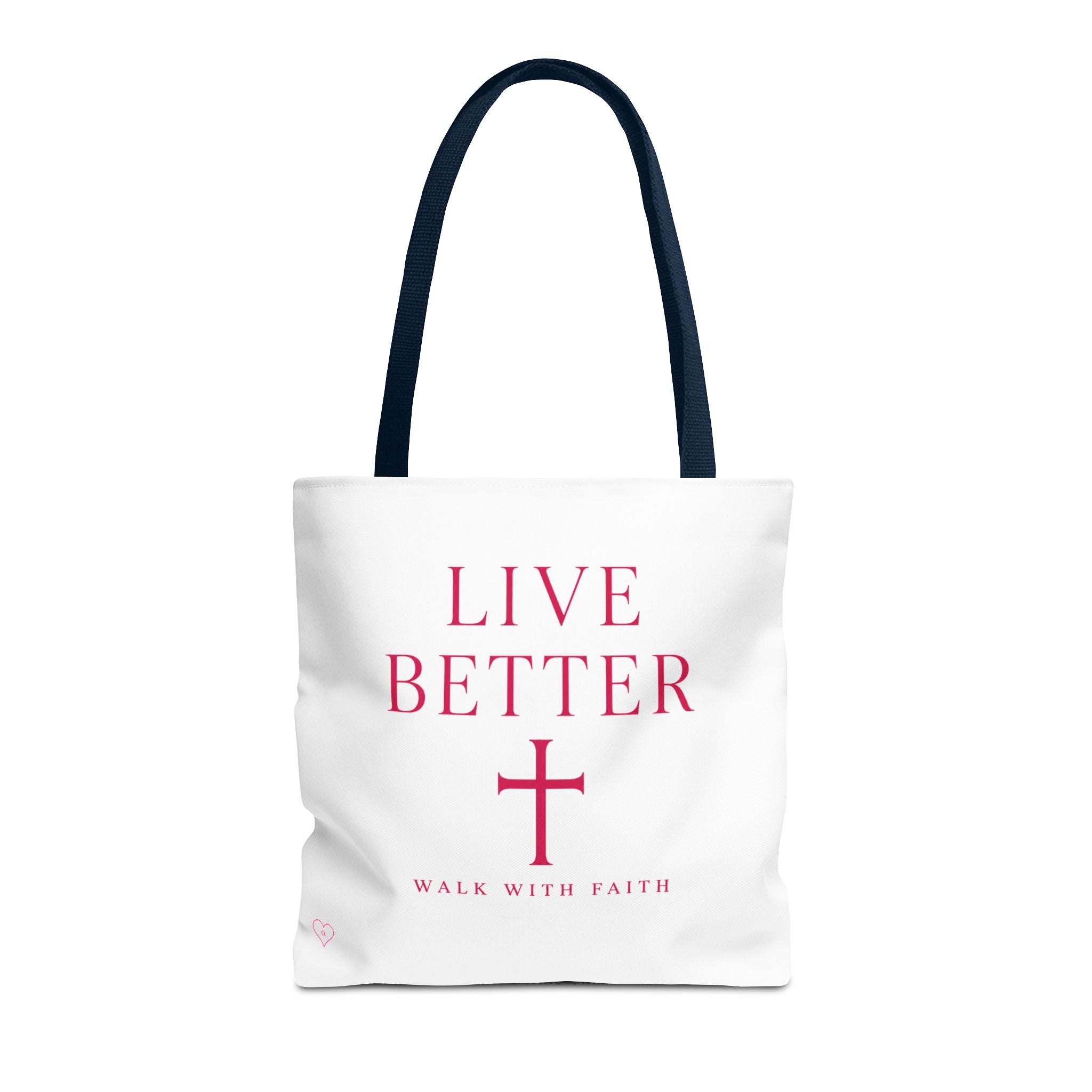 Bolso cruzado Live Better - Tote cristiano inspirador "Camina con fe"