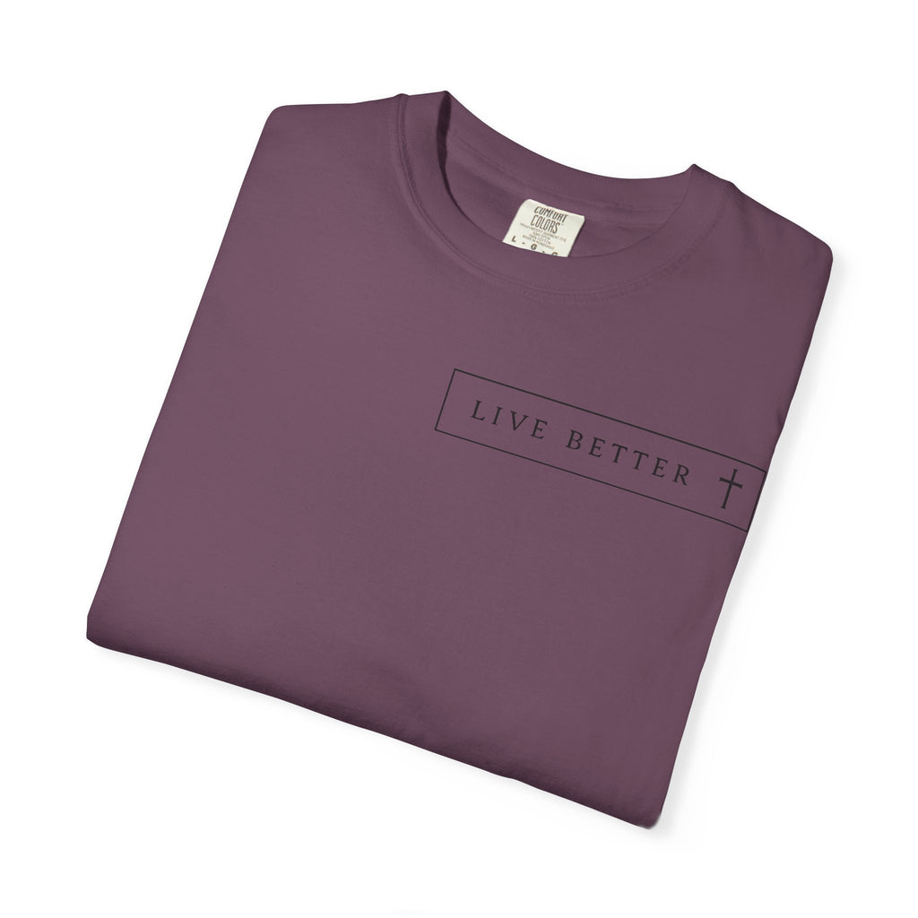 Camiseta de hombre, Vive la vida a tu manera, Letras negras,