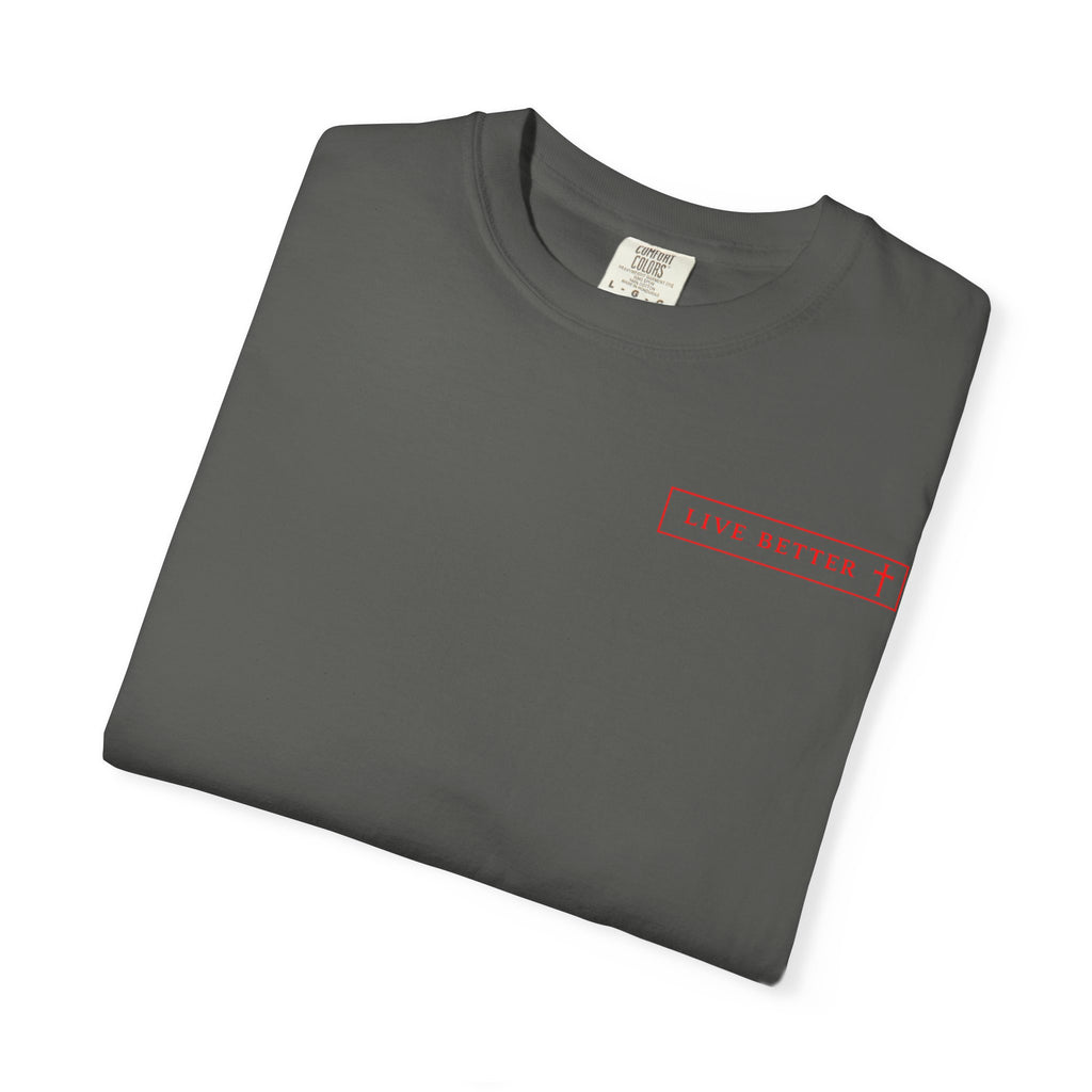 Vive la vida a tu manera, Letras rojas, Camiseta de hombre