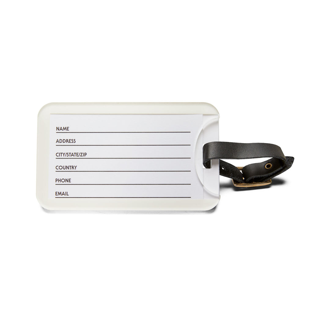 Live Better Luggage Tag — Inspirational Travel ID with Cross Design
