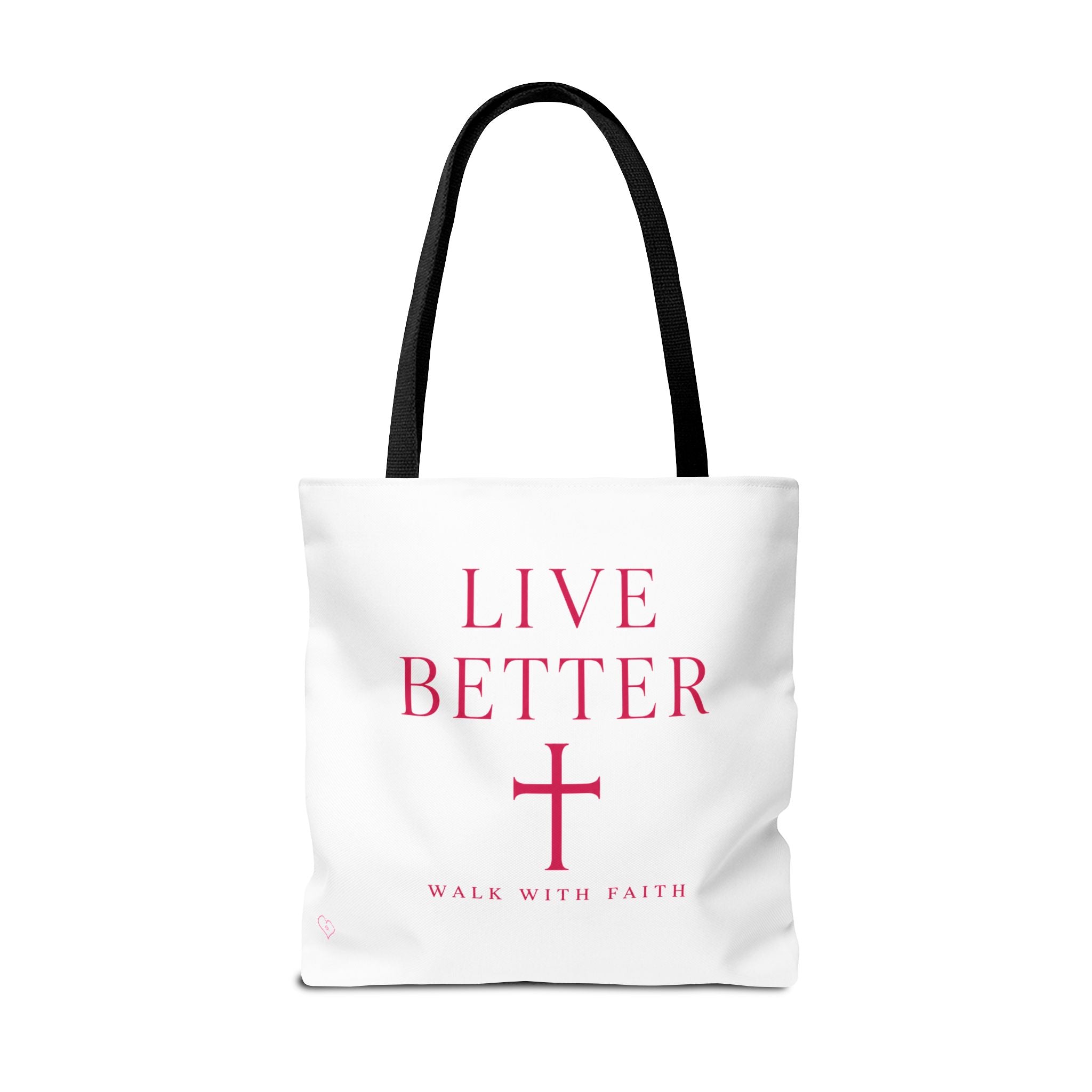 Bolso cruzado Live Better - Tote cristiano inspirador "Camina con fe"