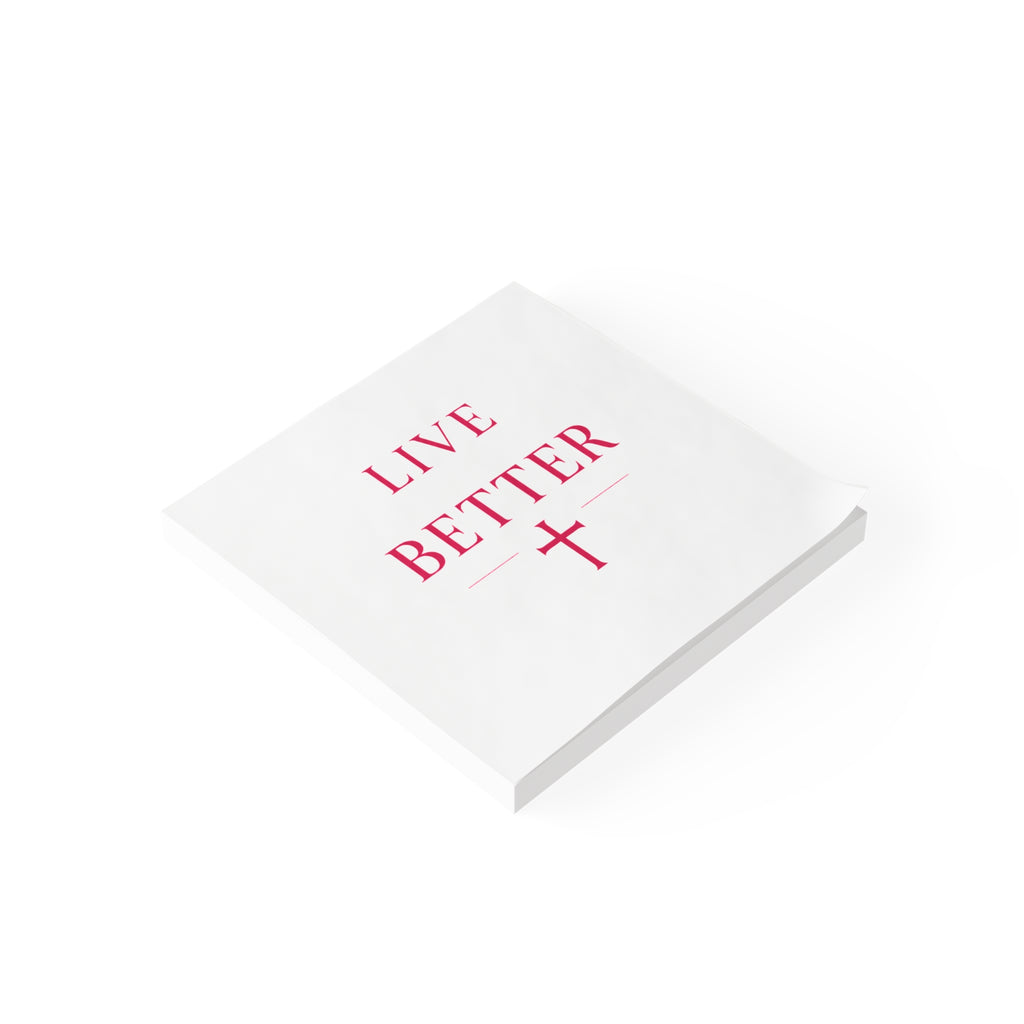 Bloc de notas Post-it Live Better — Notas adhesivas cristianas inspiradoras
