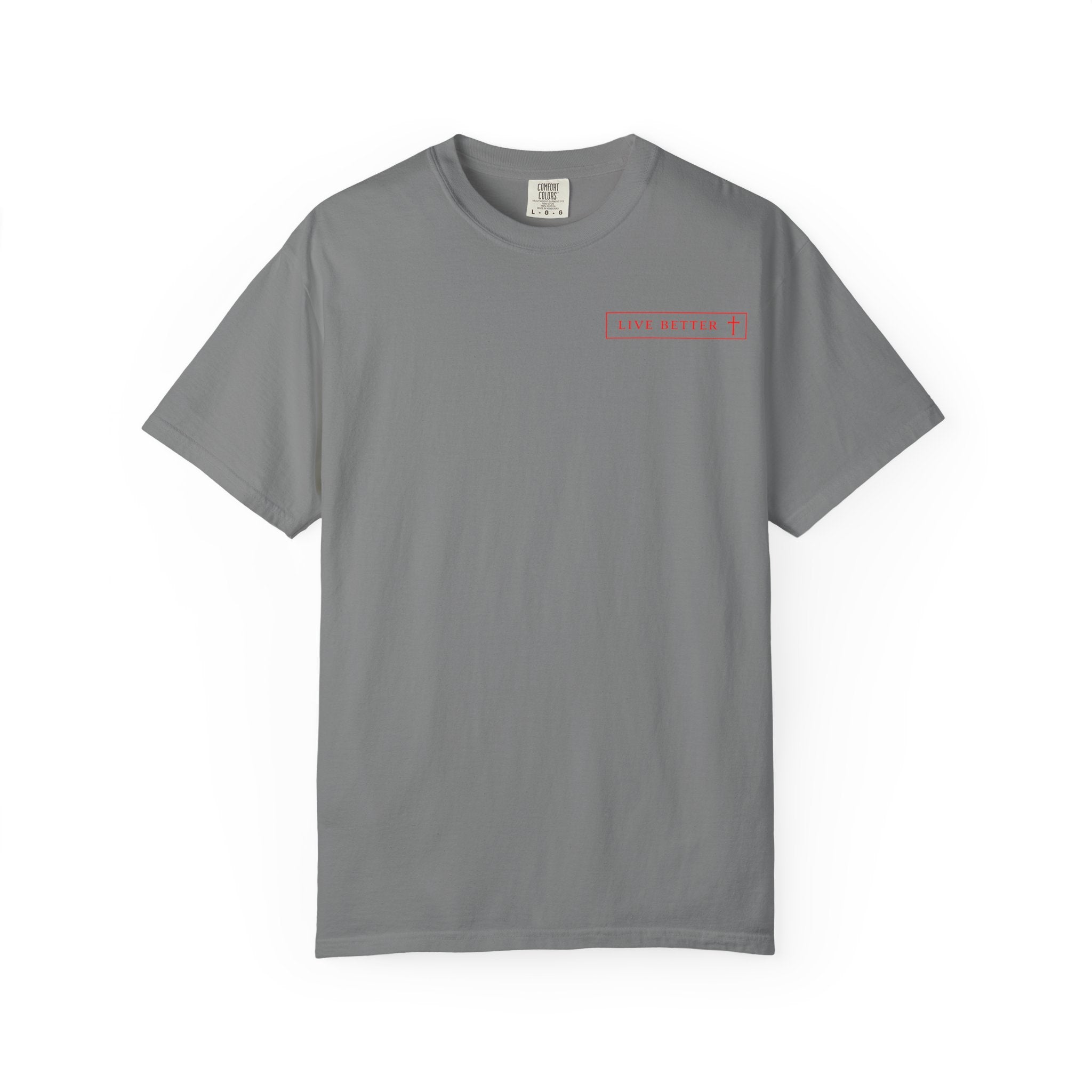 Vive la vida a tu manera, Letras rojas, Camiseta de hombre