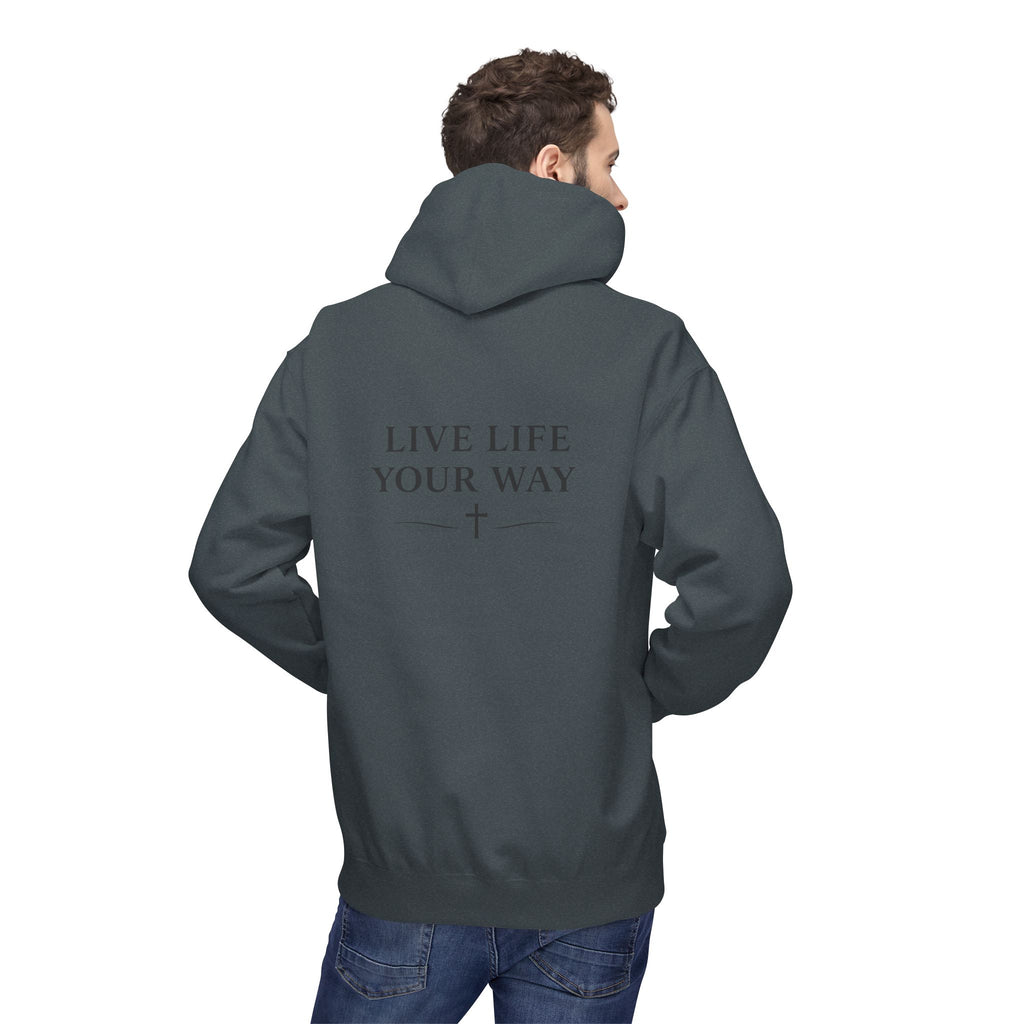 Men's Live Better Hoodie, — Inspirational ‘Live Life Your Way’ Pullover