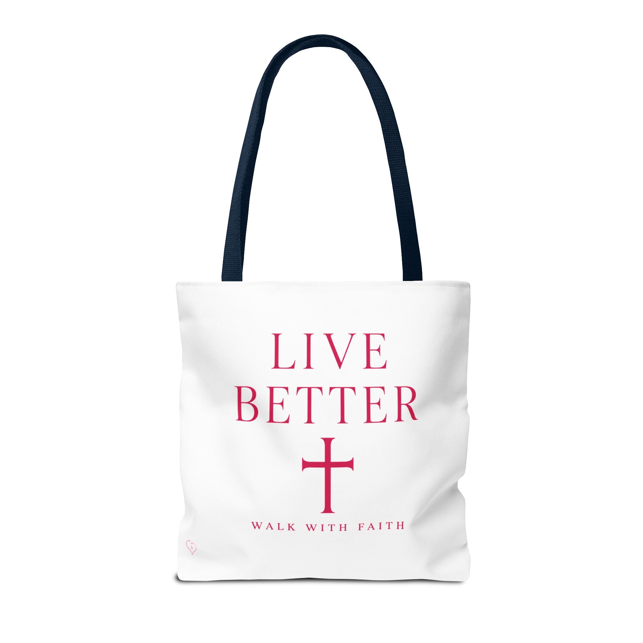 Bolso cruzado Live Better - Tote cristiano inspirador "Camina con fe"