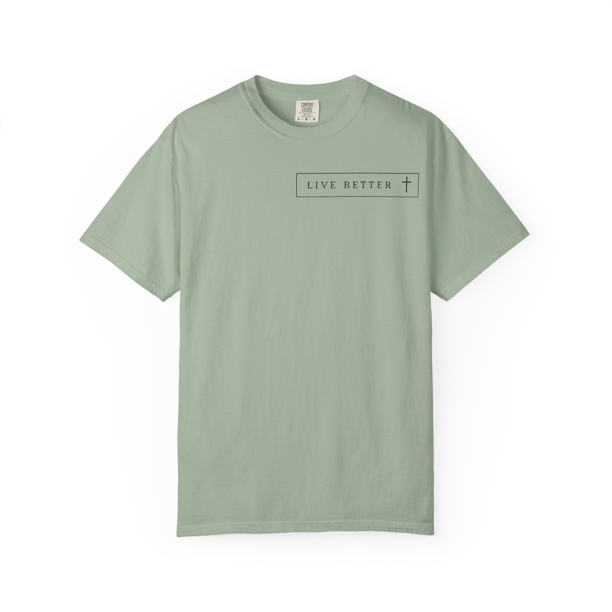 Camiseta de hombre, Vive la vida a tu manera, Letras negras,