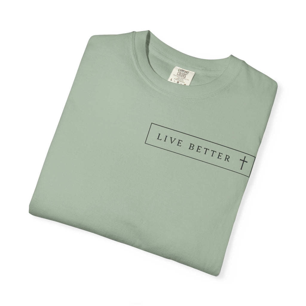 Camiseta de hombre, Vive la vida a tu manera, Letras negras,