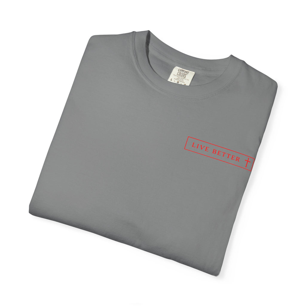 Vive la vida a tu manera, Letras rojas, Camiseta de hombre