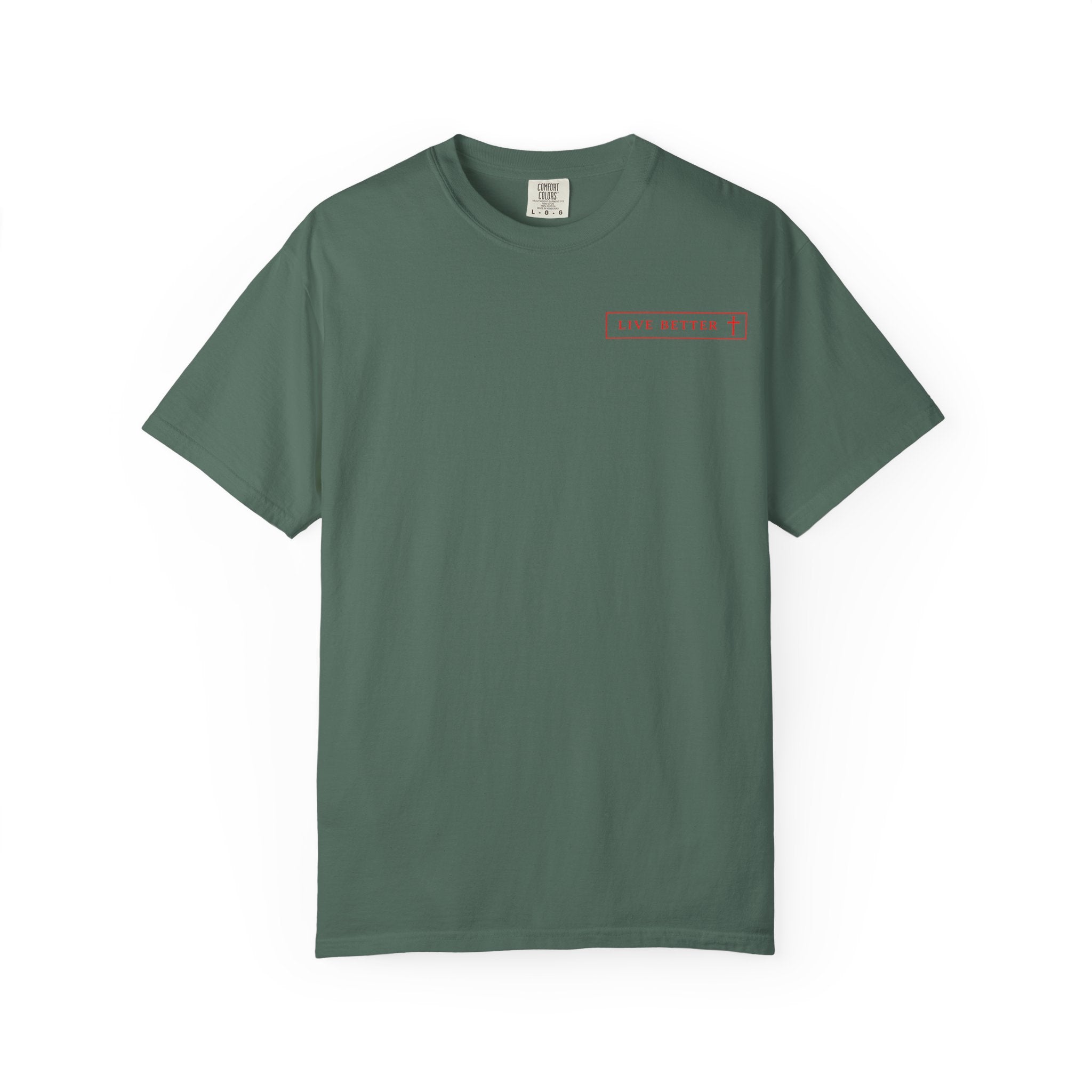 Vive la vida a tu manera, Letras rojas, Camiseta de hombre