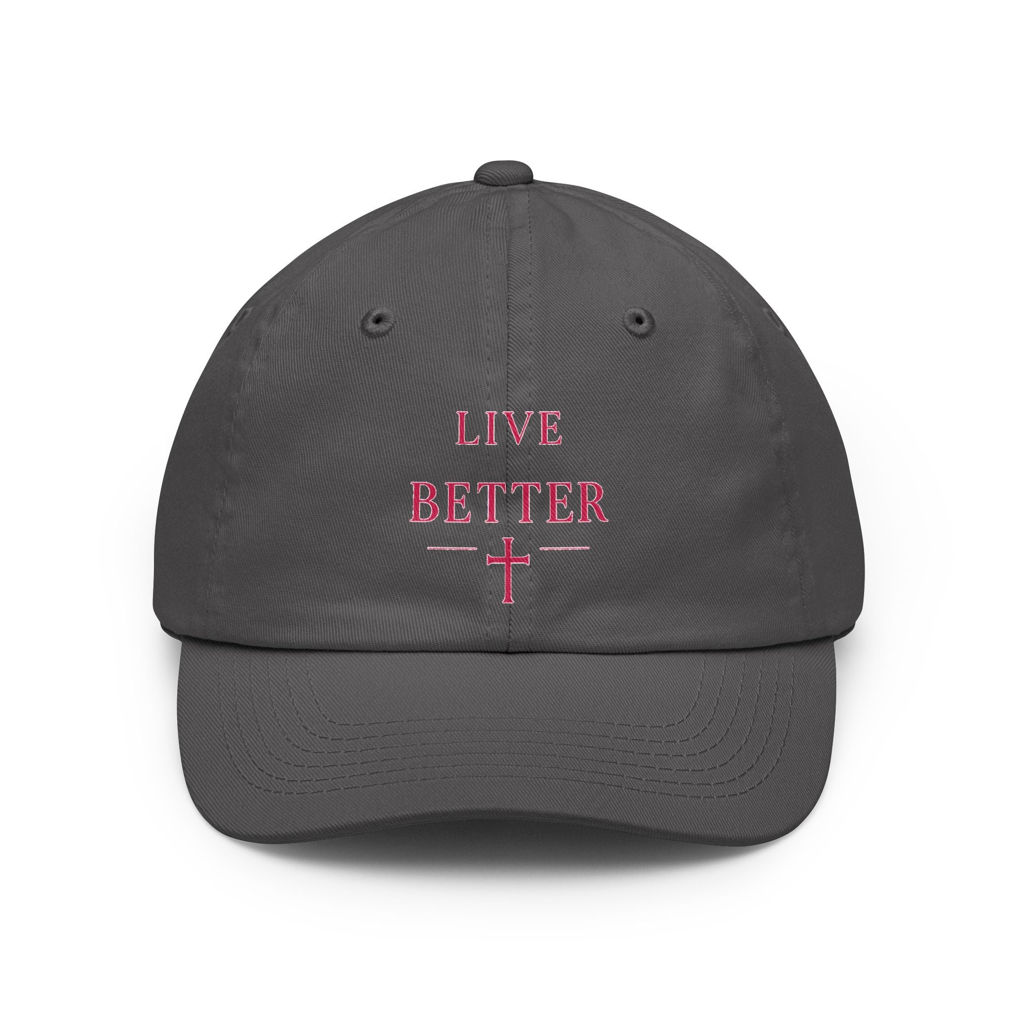 Live Better Cross Dad Hat — Faith Inspired Baseball Cap