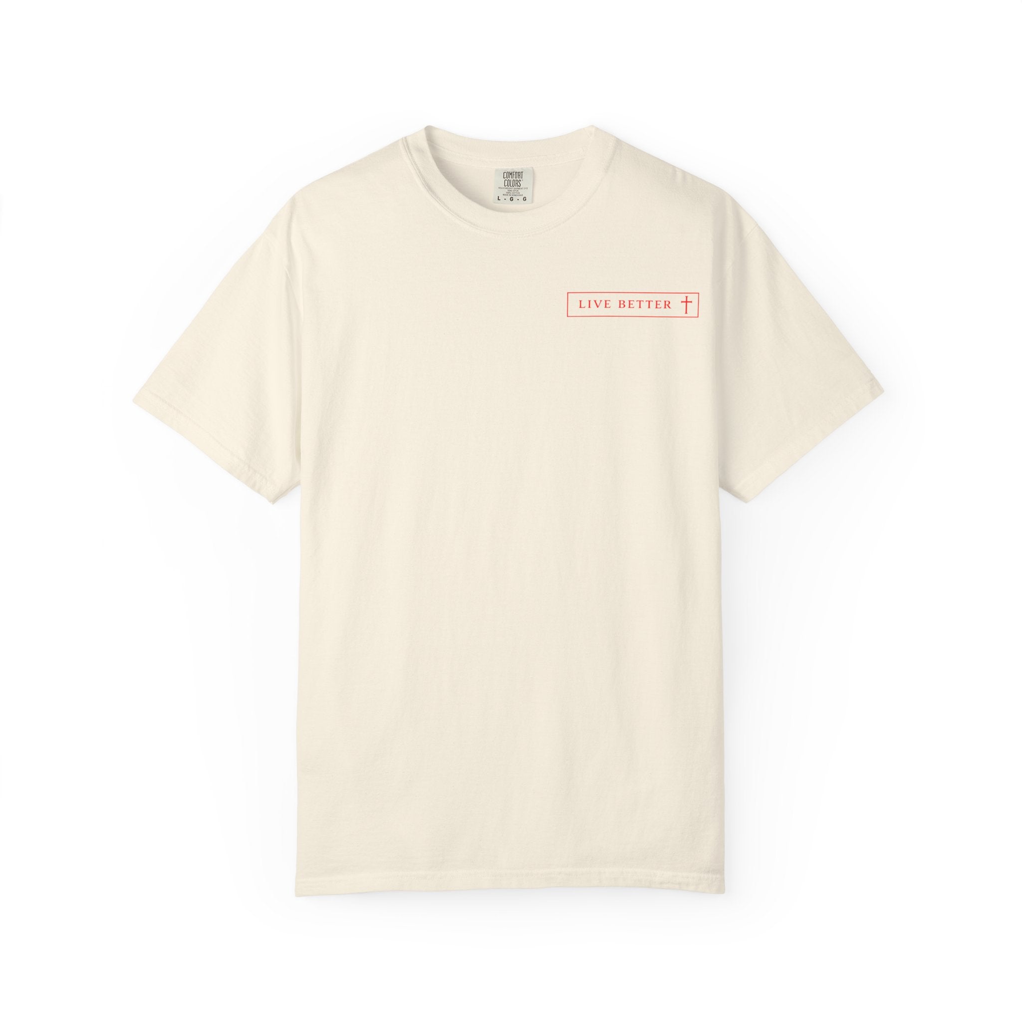 Vive la vida a tu manera, Letras rojas, Camiseta de hombre