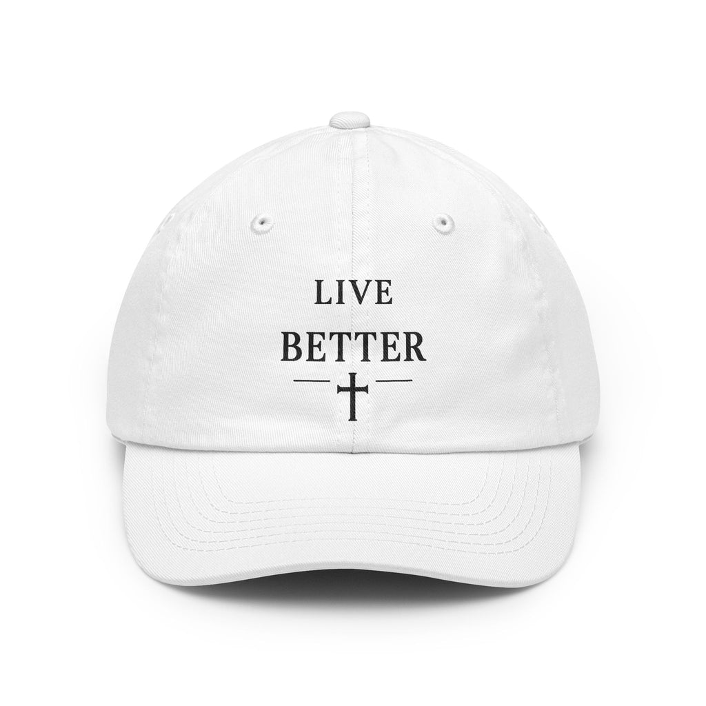 Live Better Cross Dad Hat, Faith Inspired Baseball Cap