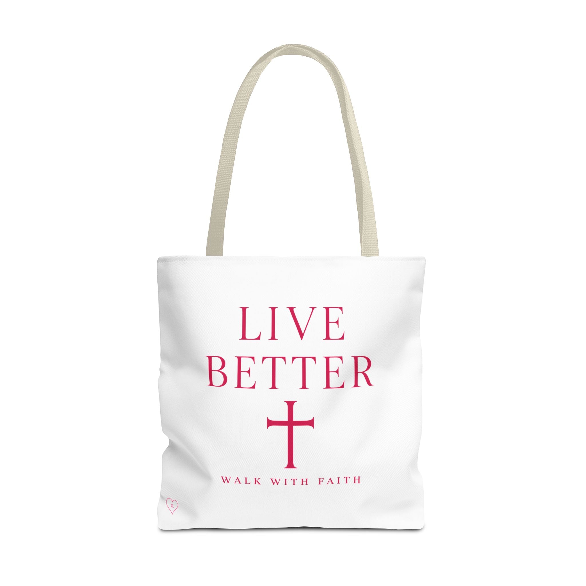 Bolso cruzado Live Better - Tote cristiano inspirador "Camina con fe"