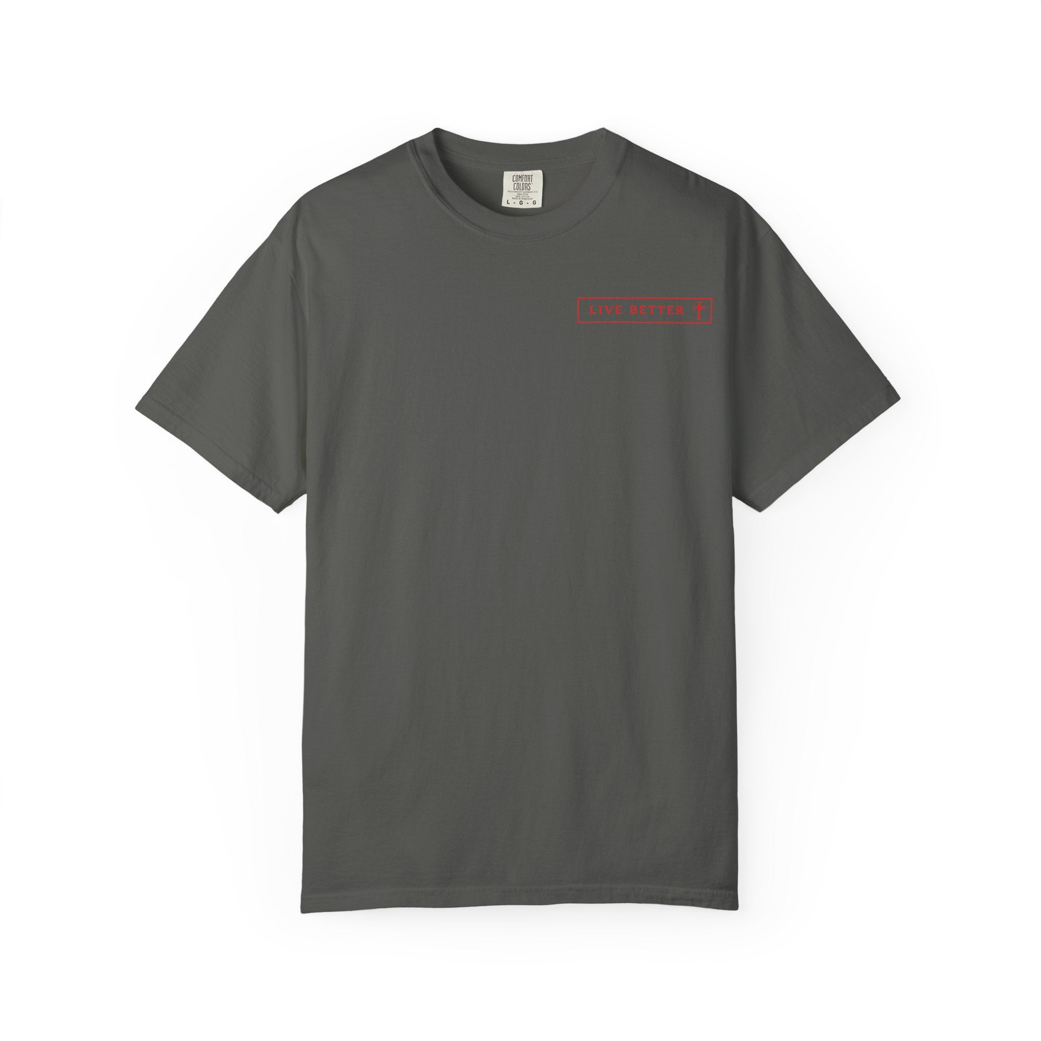 Vive la vida a tu manera, Letras rojas, Camiseta de hombre