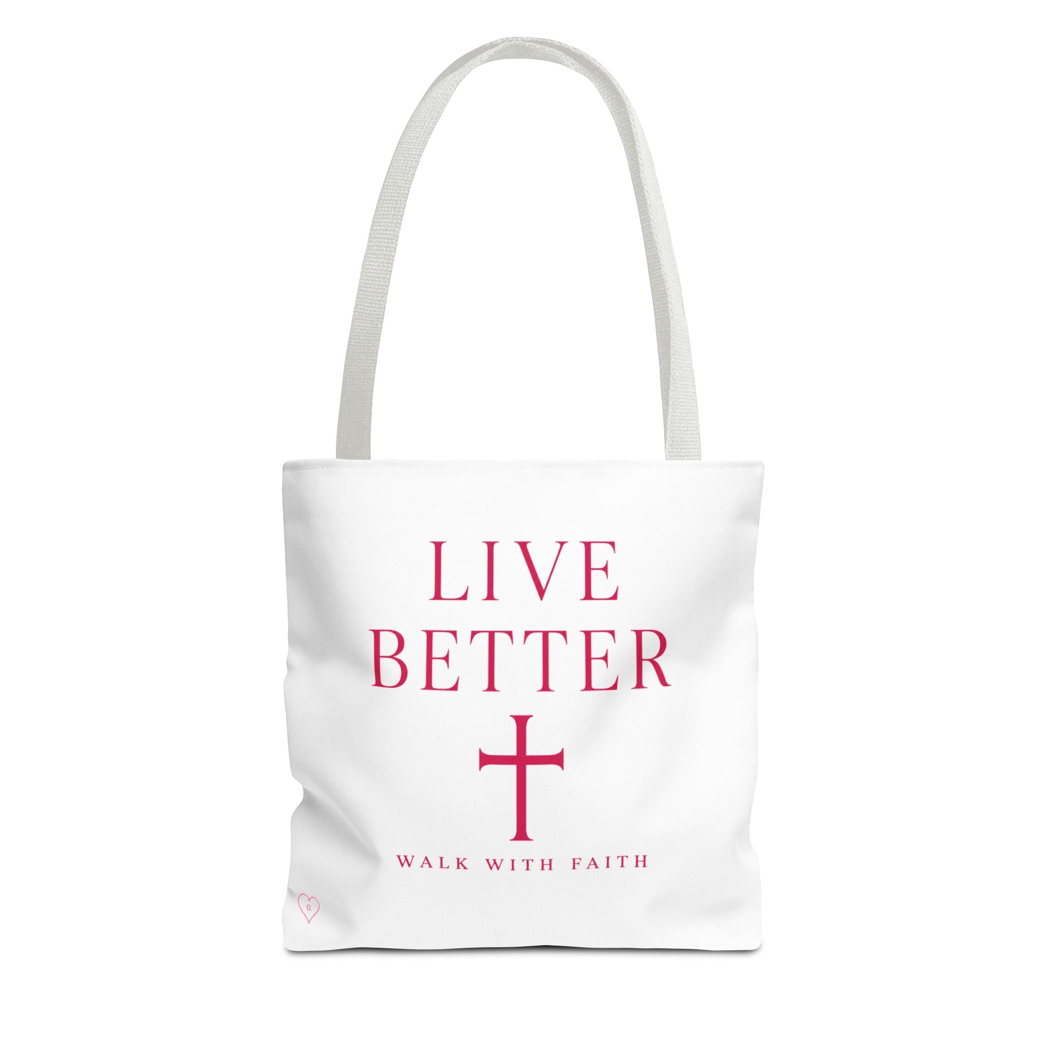 Bolso cruzado Live Better - Tote cristiano inspirador "Camina con fe"