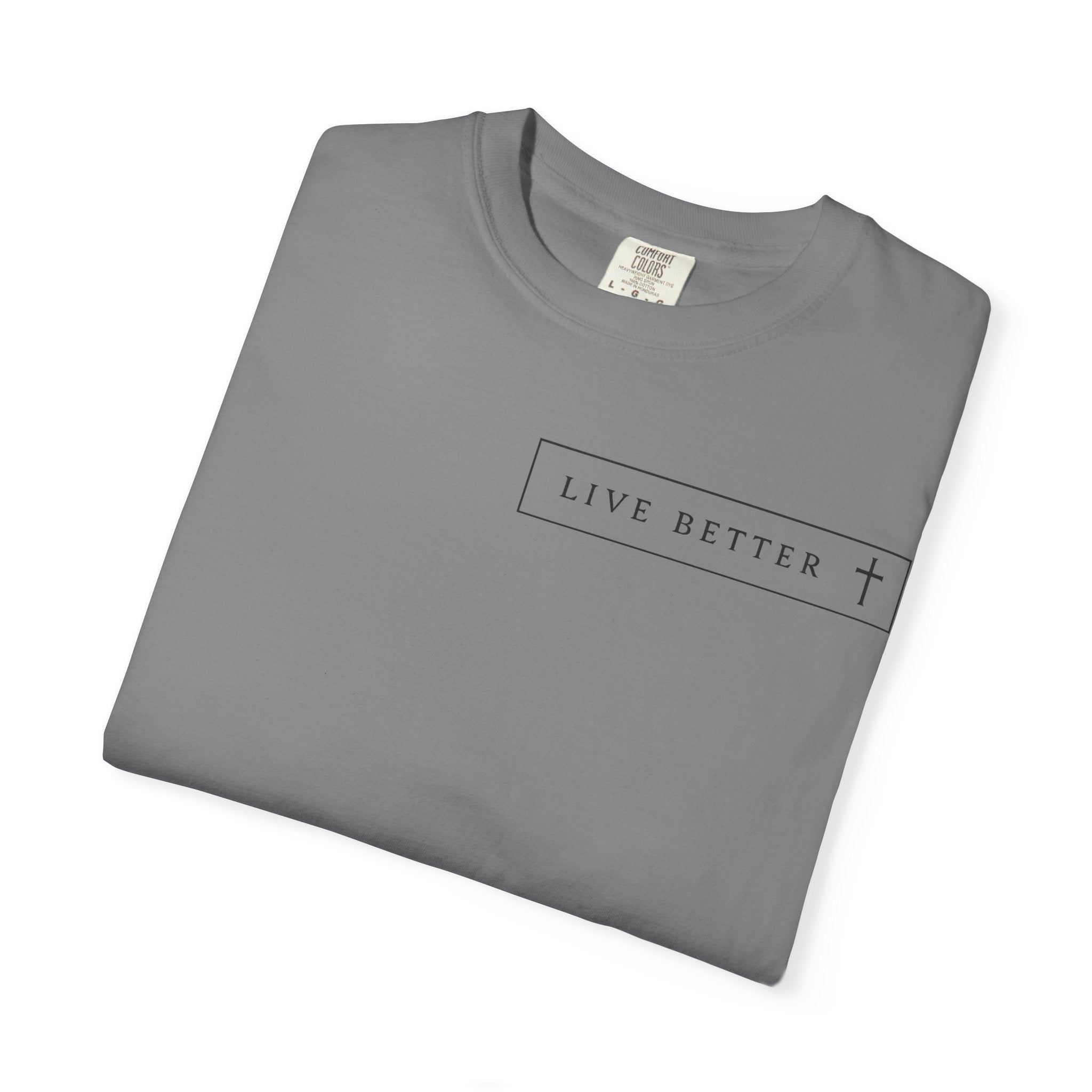 Camiseta de hombre, Vive la vida a tu manera, Letras negras,