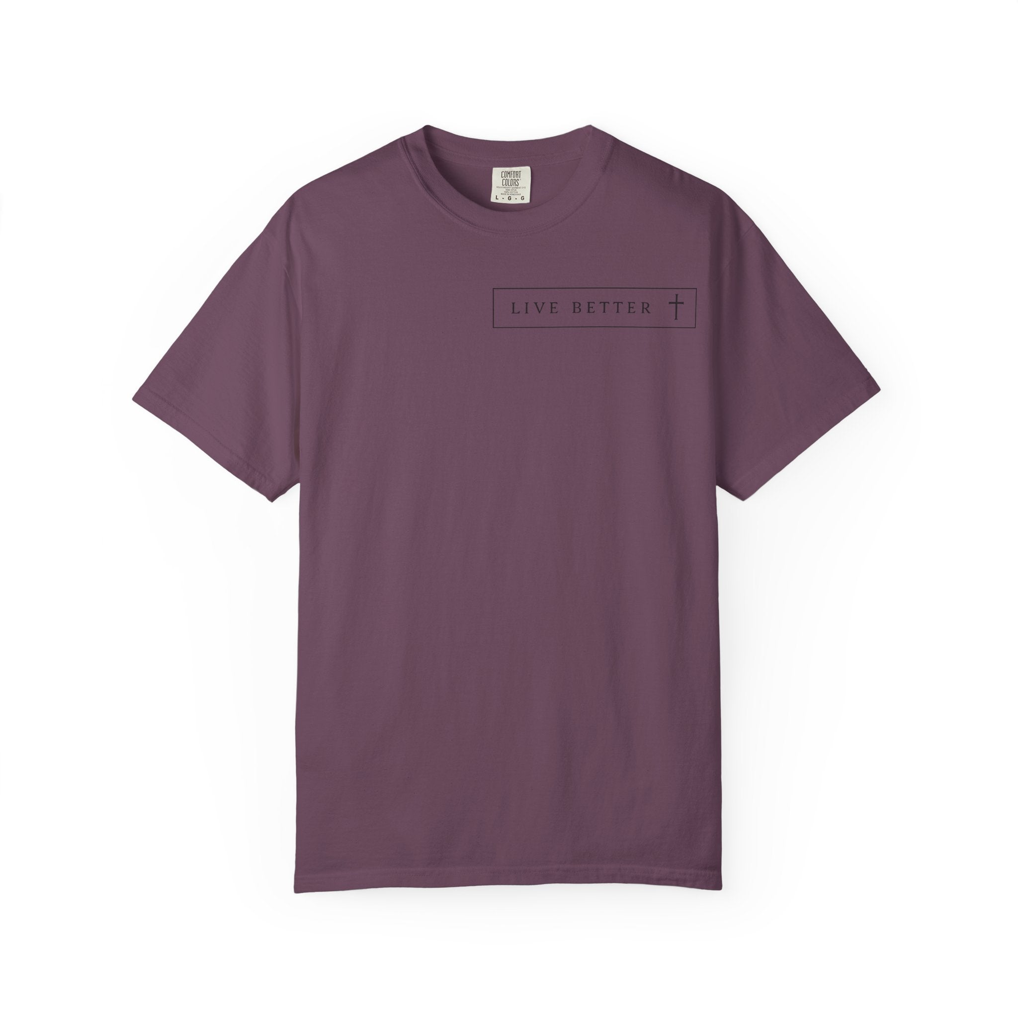 Camiseta de hombre, Vive la vida a tu manera, Letras negras,