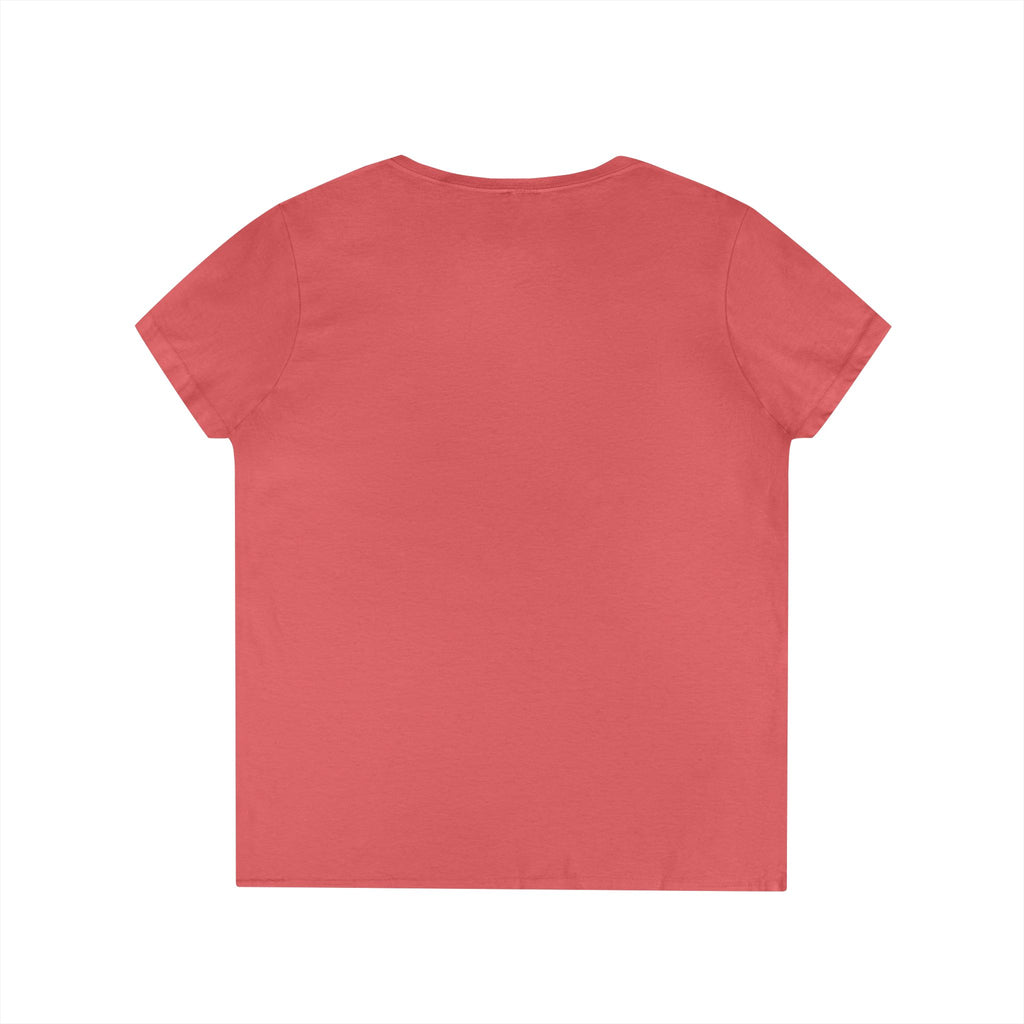 Camiseta de cuello de pico para mujer "Vive mejor, camina con fe" — Camiseta cristiana inspiradora femenina con cruz