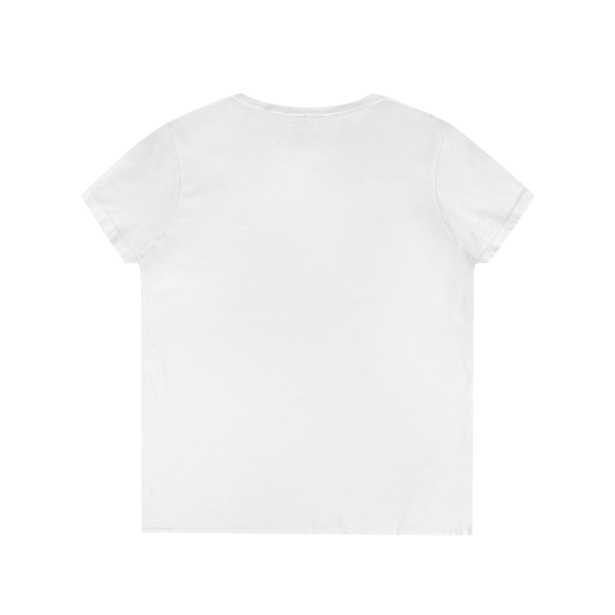 Camiseta con cuello en V "Vive Mejor" para mujer — Camiseta cristiana inspiradora femenina con cruz