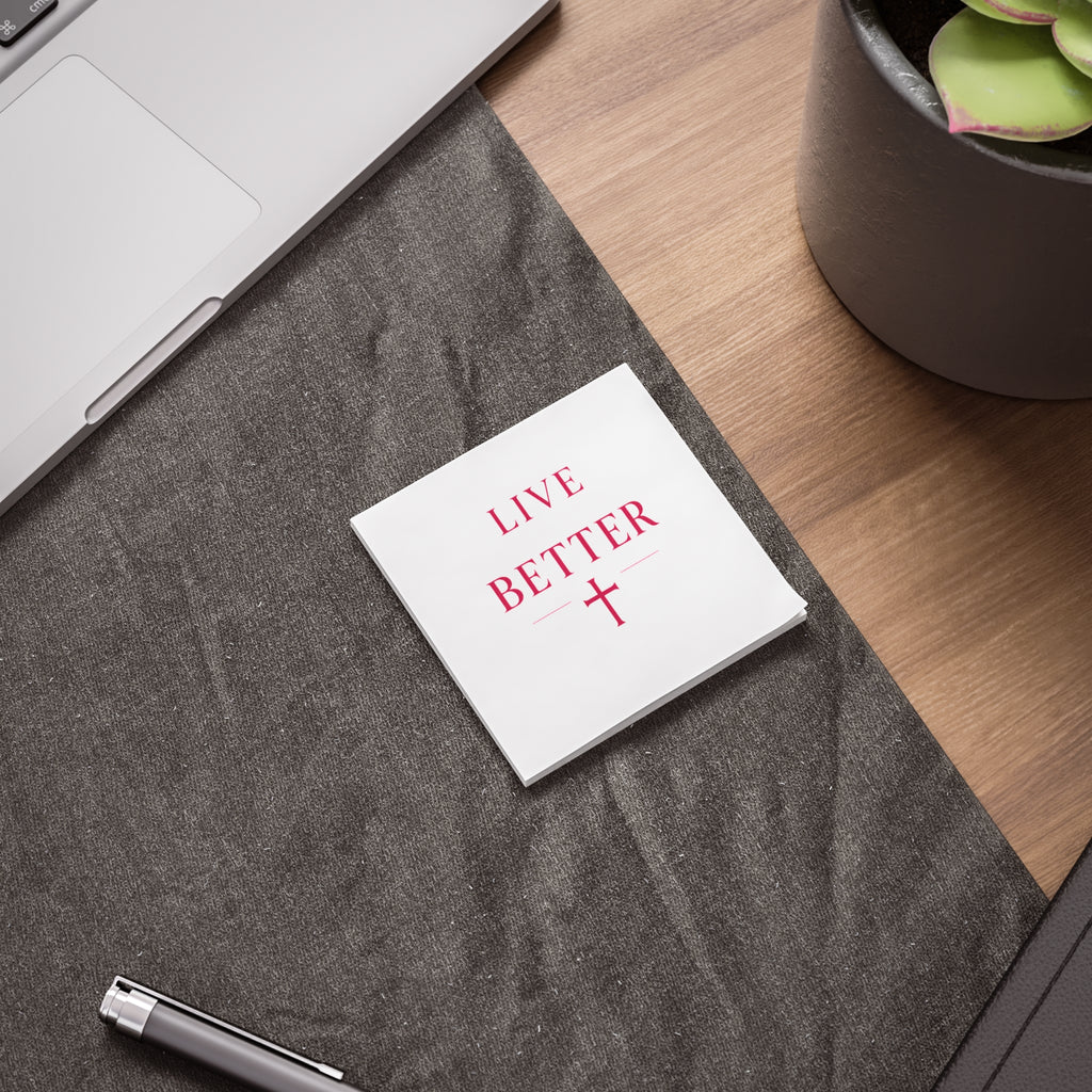 Bloc de notas Post-it Live Better — Notas adhesivas cristianas inspiradoras