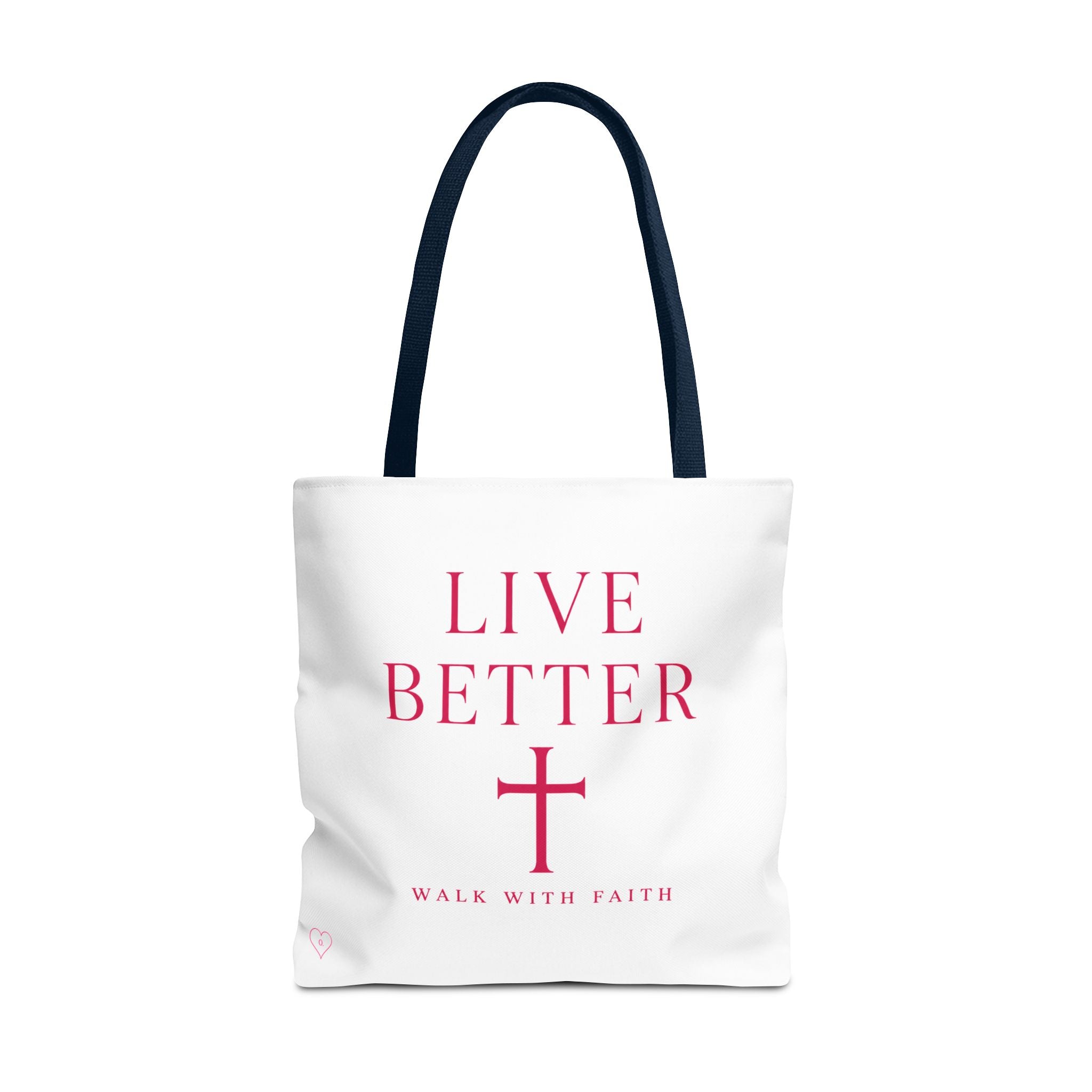 Bolso cruzado Live Better - Tote cristiano inspirador "Camina con fe"