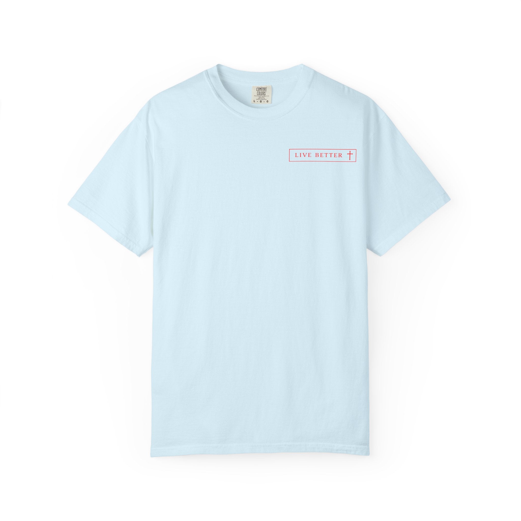 Vive la vida a tu manera, Letras rojas, Camiseta de hombre