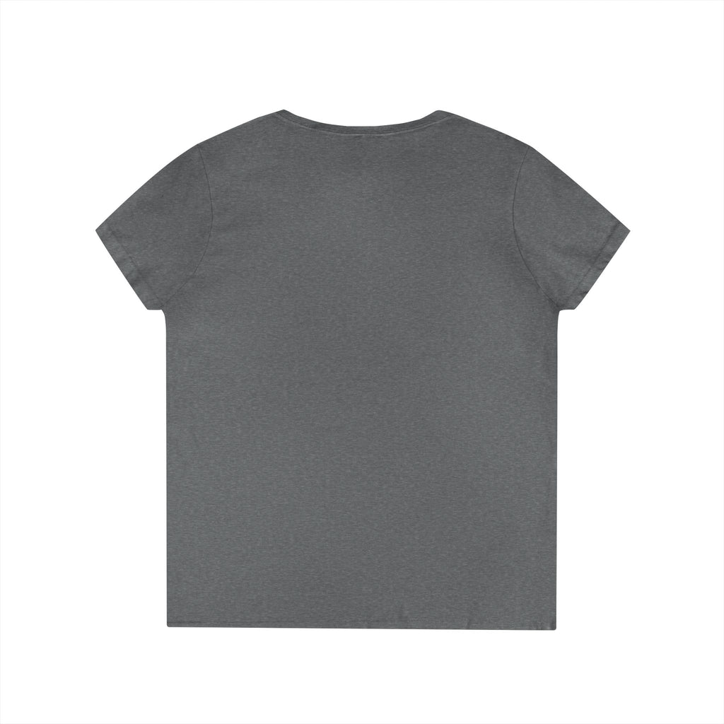 Camiseta de cuello de pico para mujer "Vive mejor, camina con fe" — Camiseta cristiana inspiradora femenina con cruz