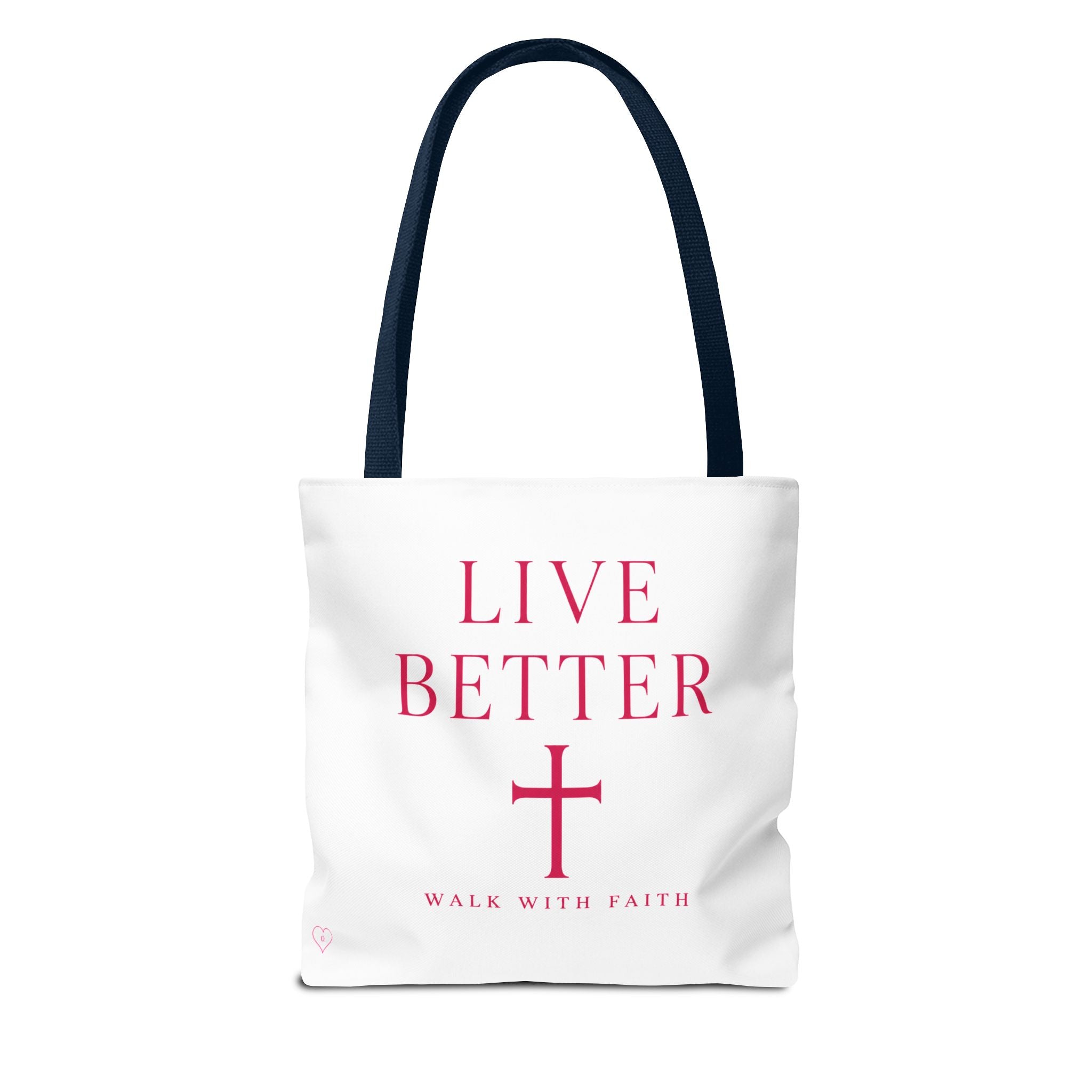 Bolso cruzado Live Better - Tote cristiano inspirador "Camina con fe"