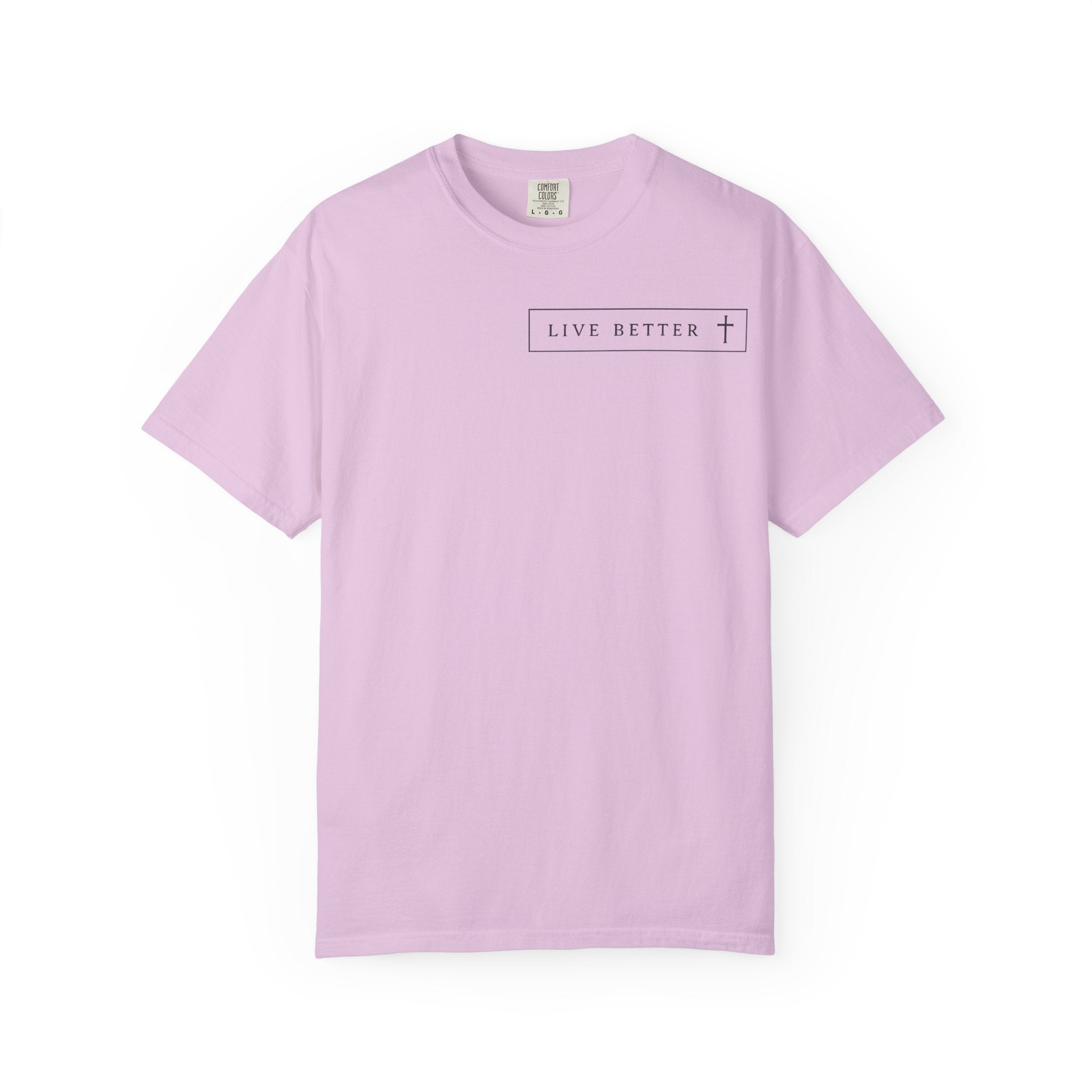 Camiseta de hombre, Vive la vida a tu manera, Letras negras,