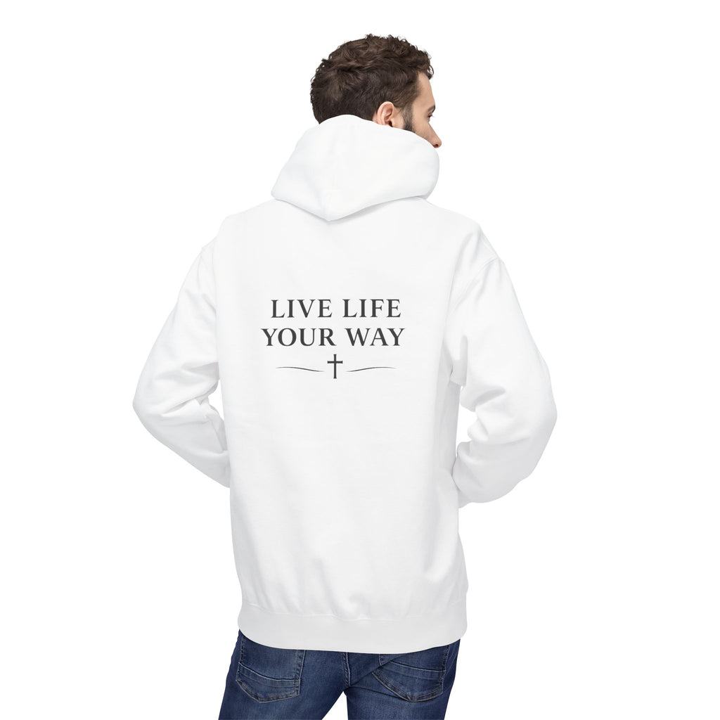 Men's Live Better Hoodie, — Inspirational ‘Live Life Your Way’ Pullover