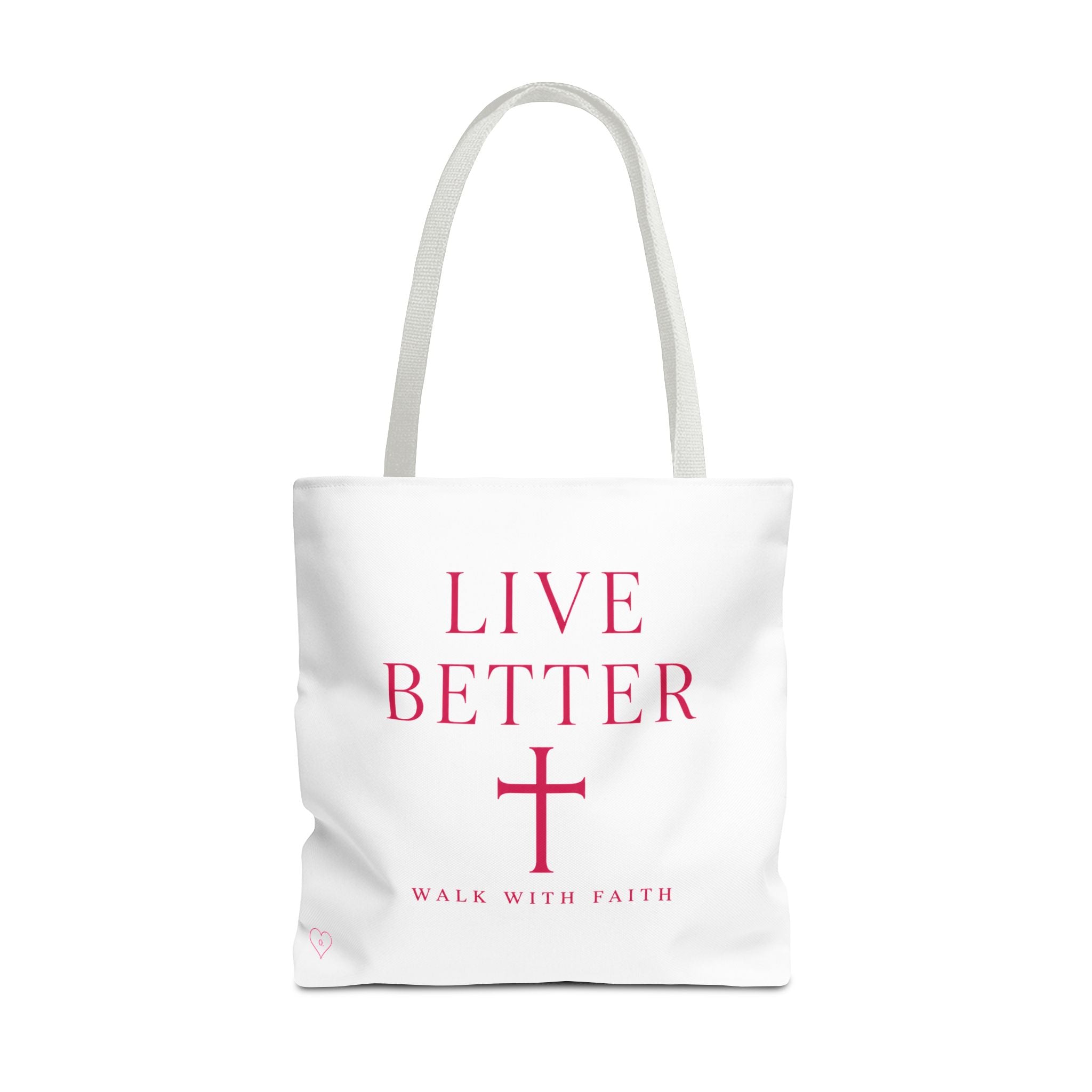 Bolso cruzado Live Better - Tote cristiano inspirador "Camina con fe"