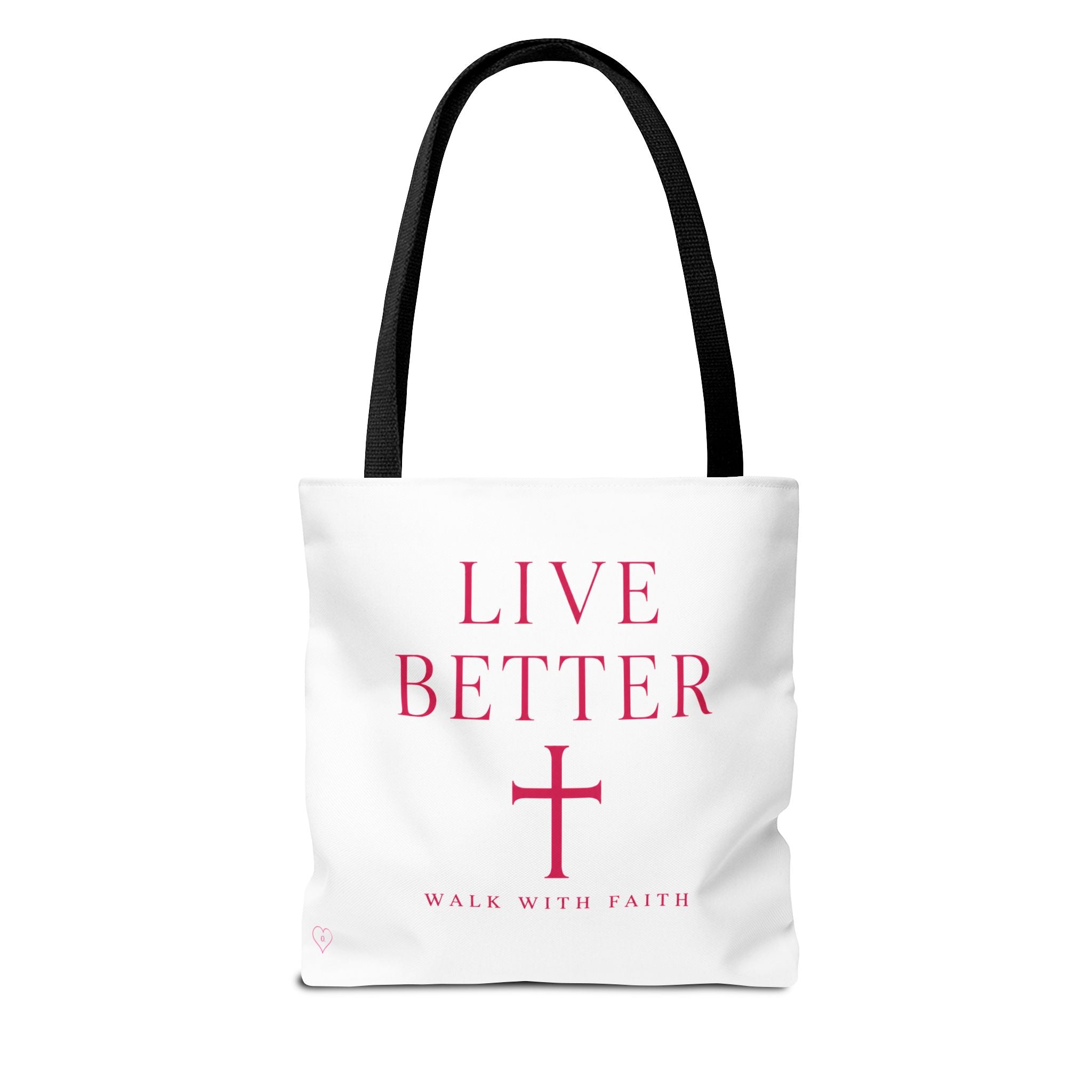 Bolso cruzado Live Better - Tote cristiano inspirador "Camina con fe"