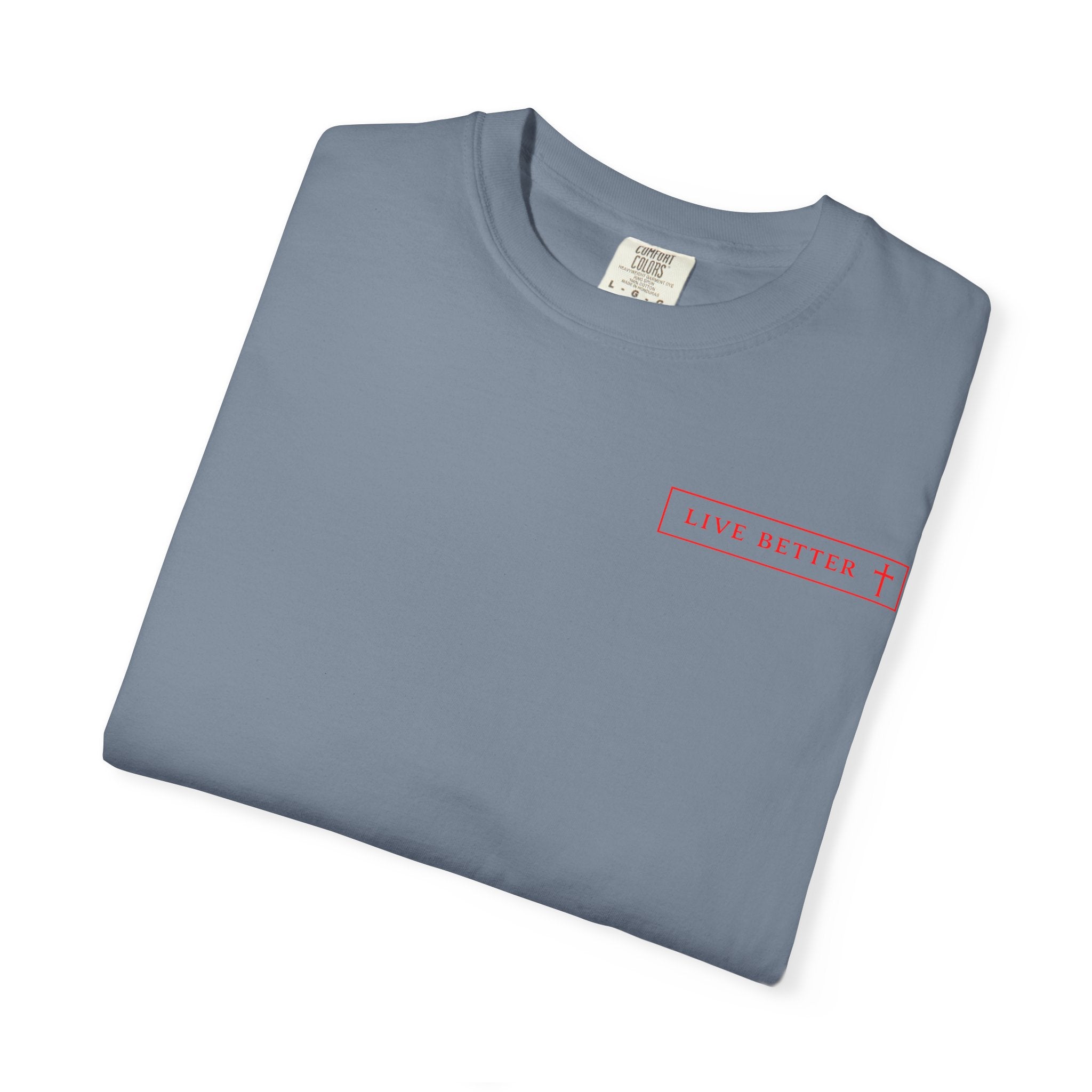 Vive la vida a tu manera, Letras rojas, Camiseta de hombre