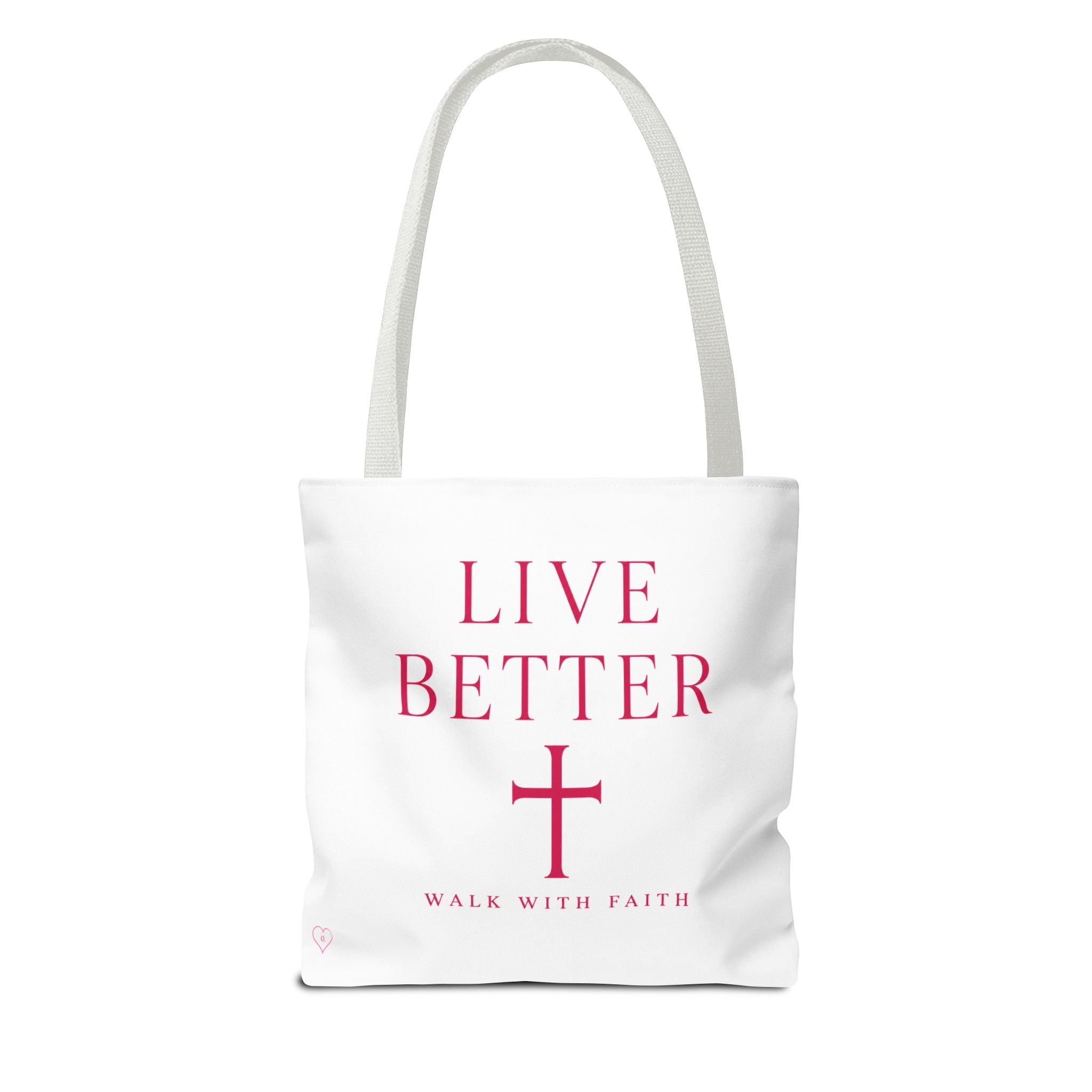 Bolso cruzado Live Better - Tote cristiano inspirador "Camina con fe"