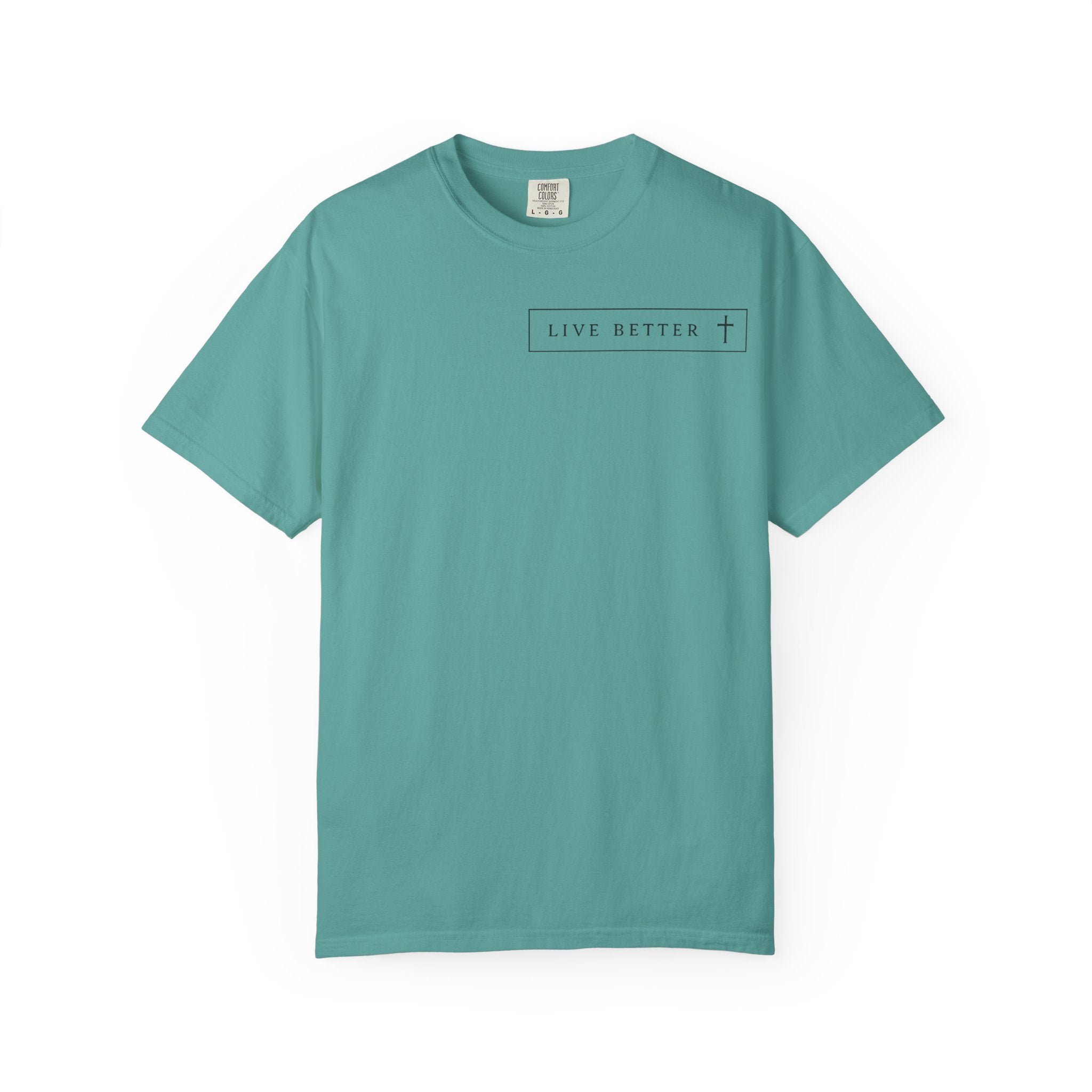 Camiseta de hombre, Vive la vida a tu manera, Letras negras,