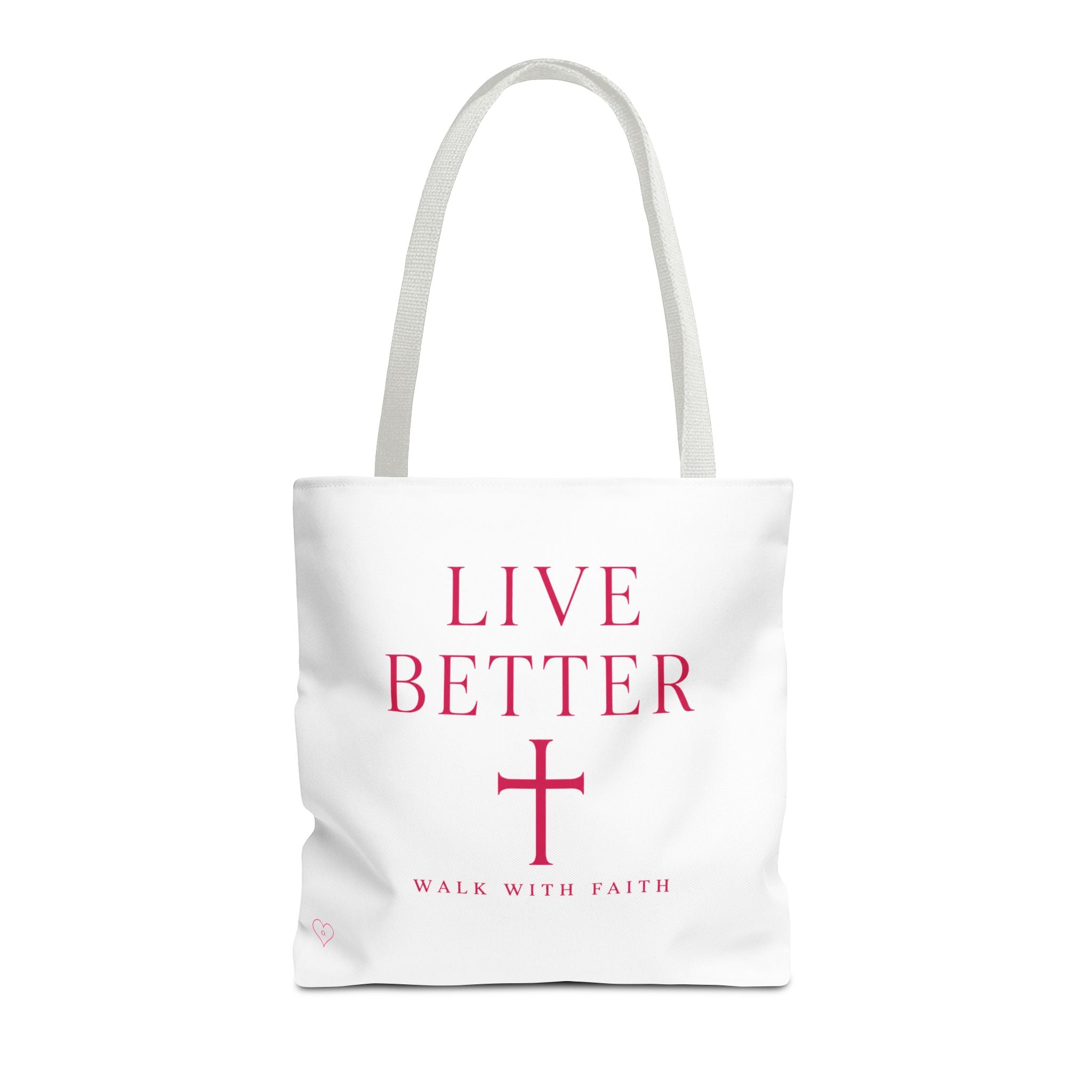 Bolso cruzado Live Better - Tote cristiano inspirador "Camina con fe"