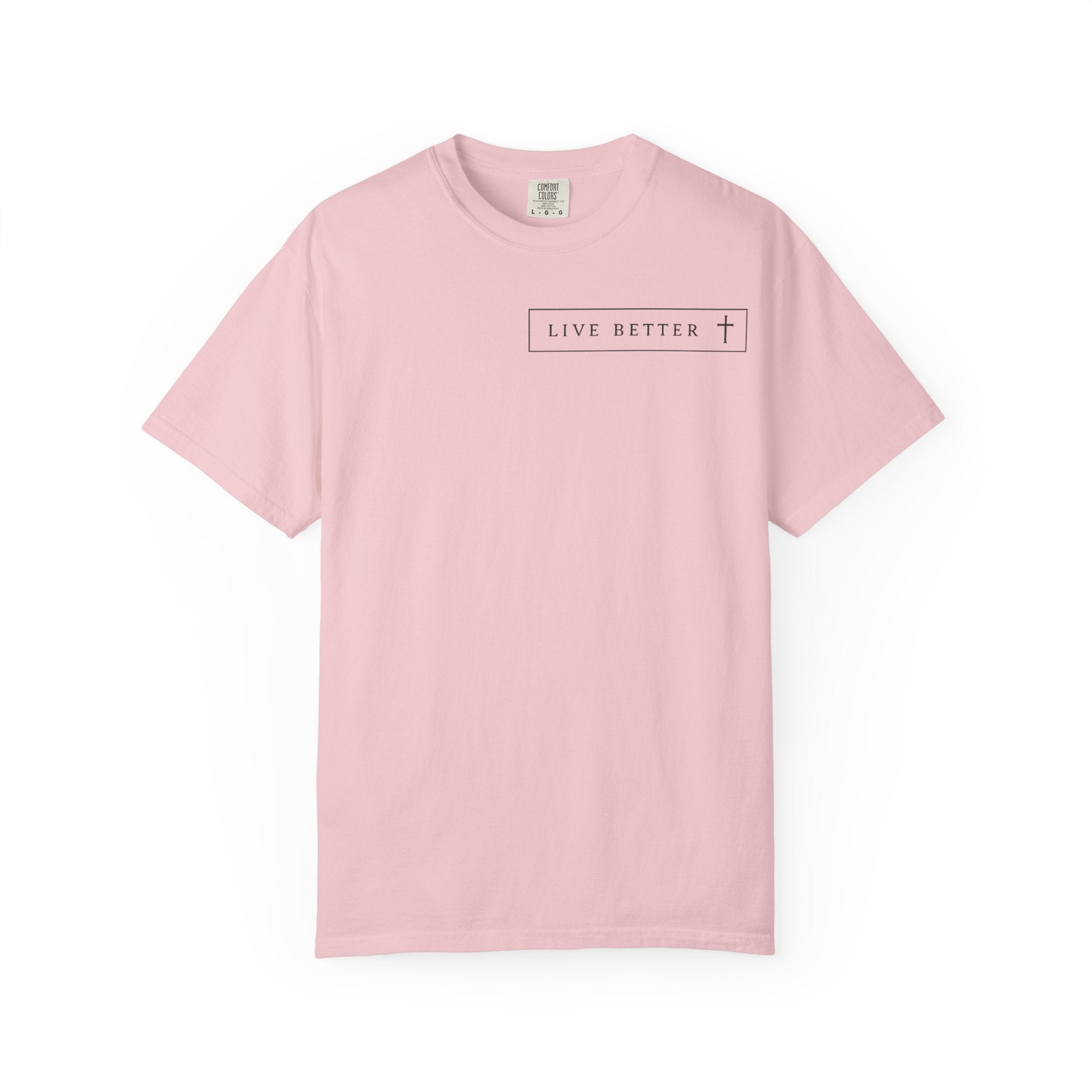 Camiseta de hombre, Vive la vida a tu manera, Letras negras,
