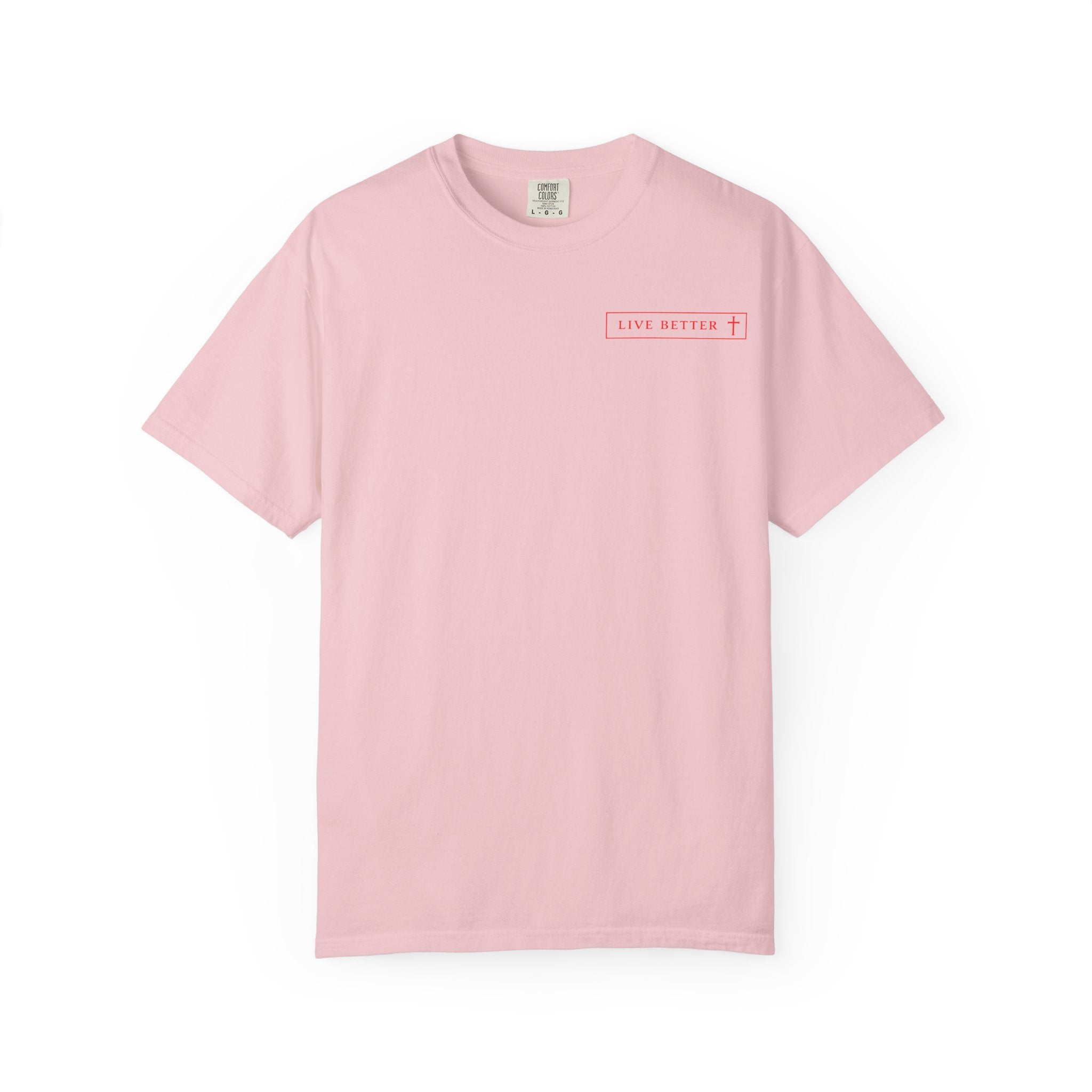Vive la vida a tu manera, Letras rojas, Camiseta de hombre