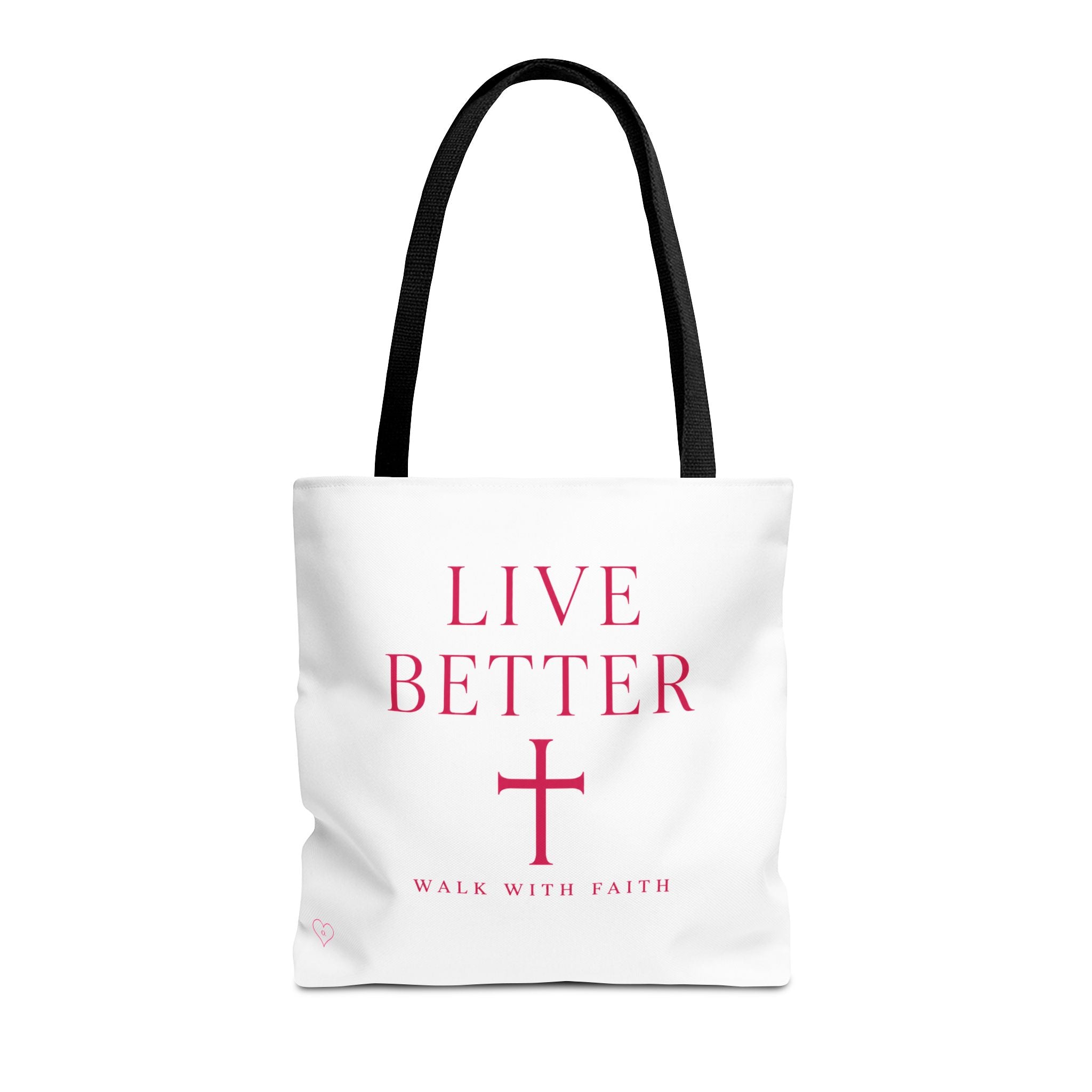 Bolso cruzado Live Better - Tote cristiano inspirador "Camina con fe"