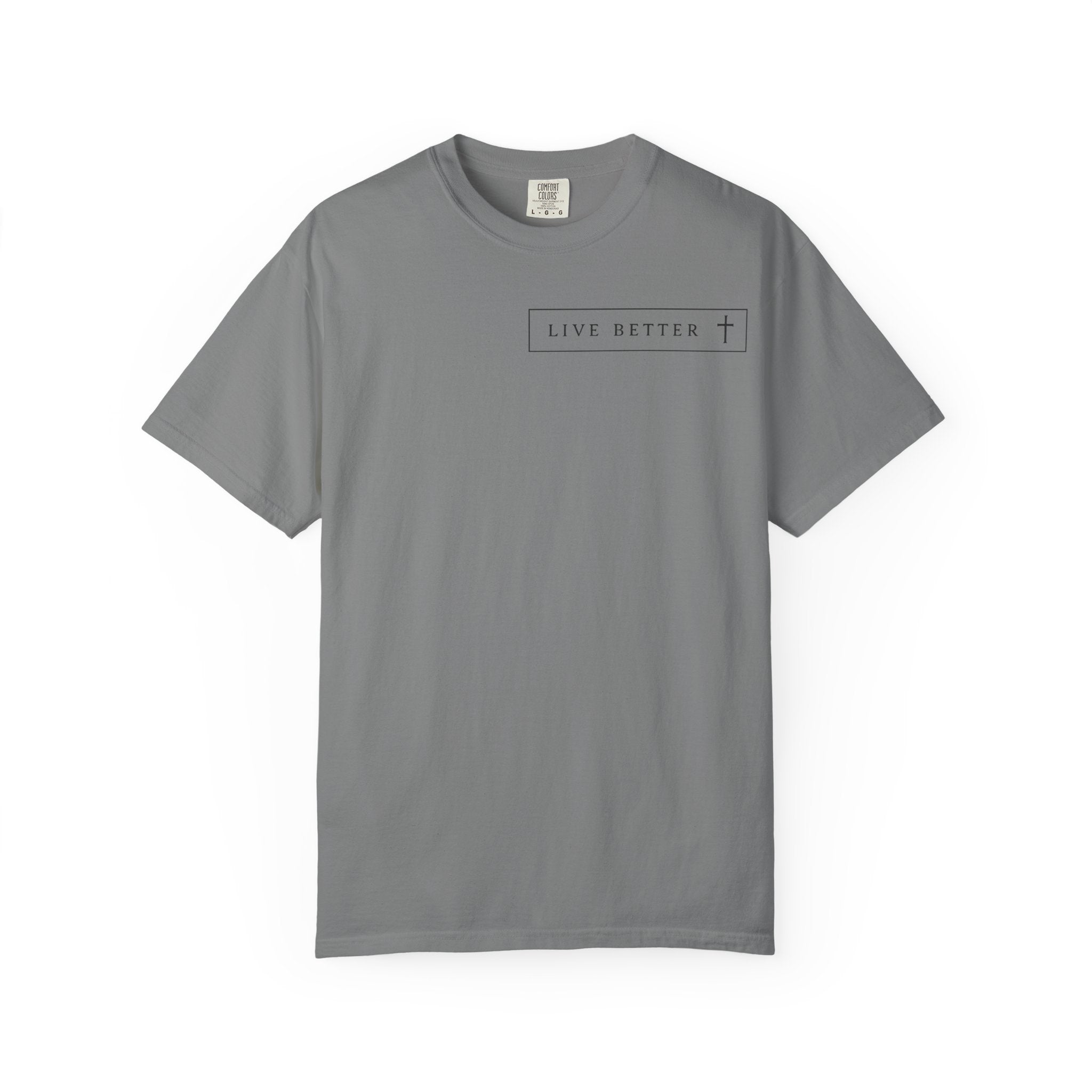 Camiseta de hombre, Vive la vida a tu manera, Letras negras,
