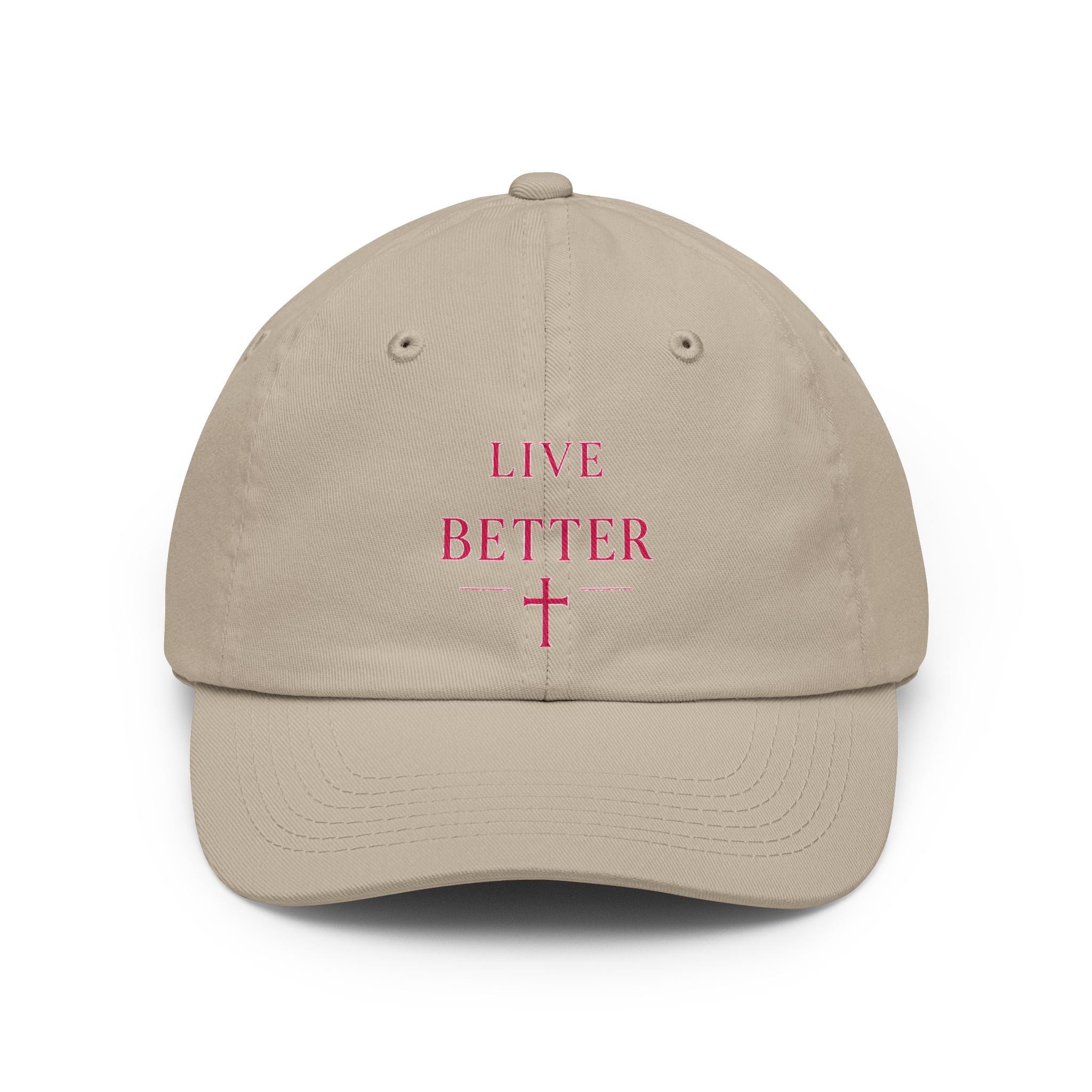 Live Better Cross Dad Hat — Faith Inspired Baseball Cap