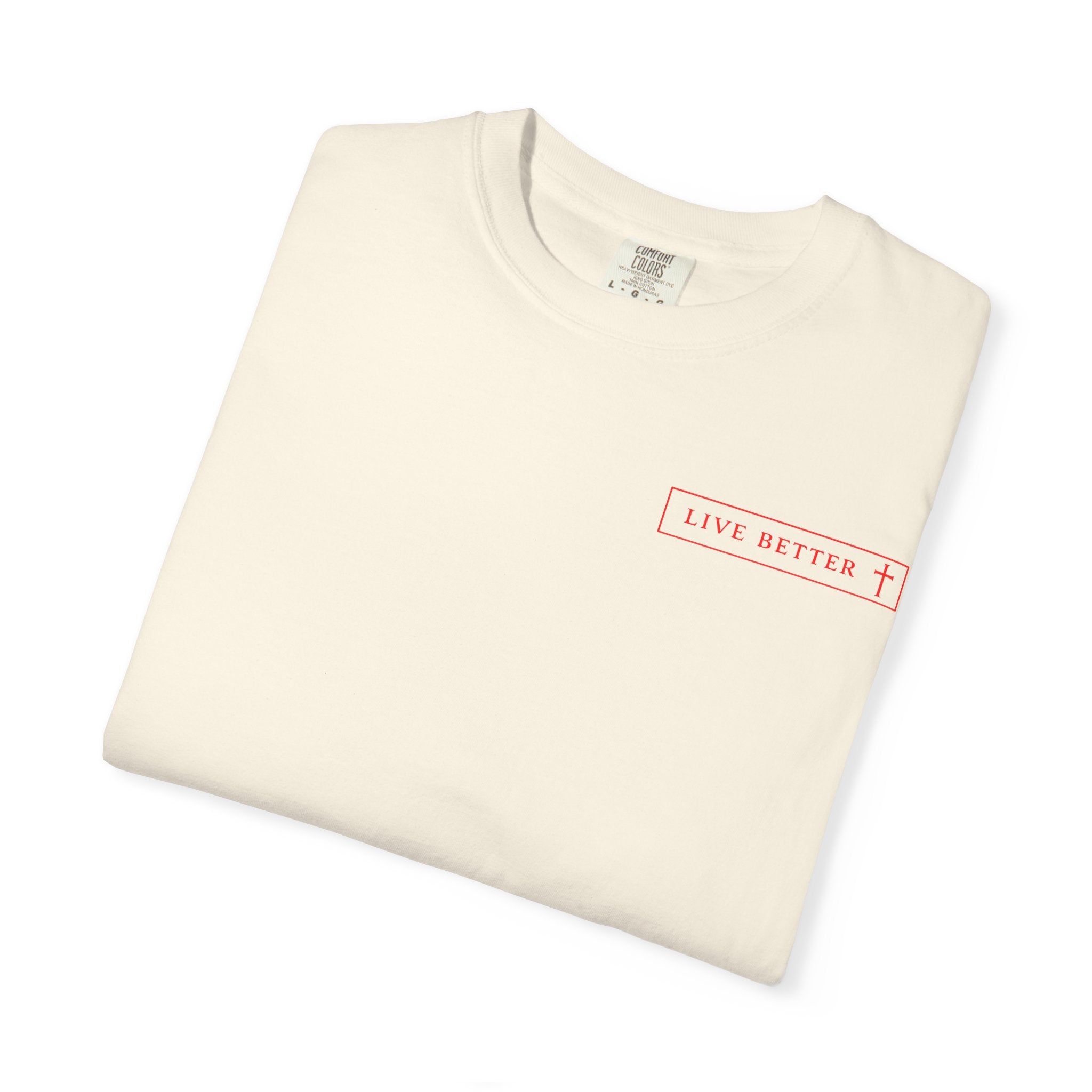 Vive la vida a tu manera, Letras rojas, Camiseta de hombre