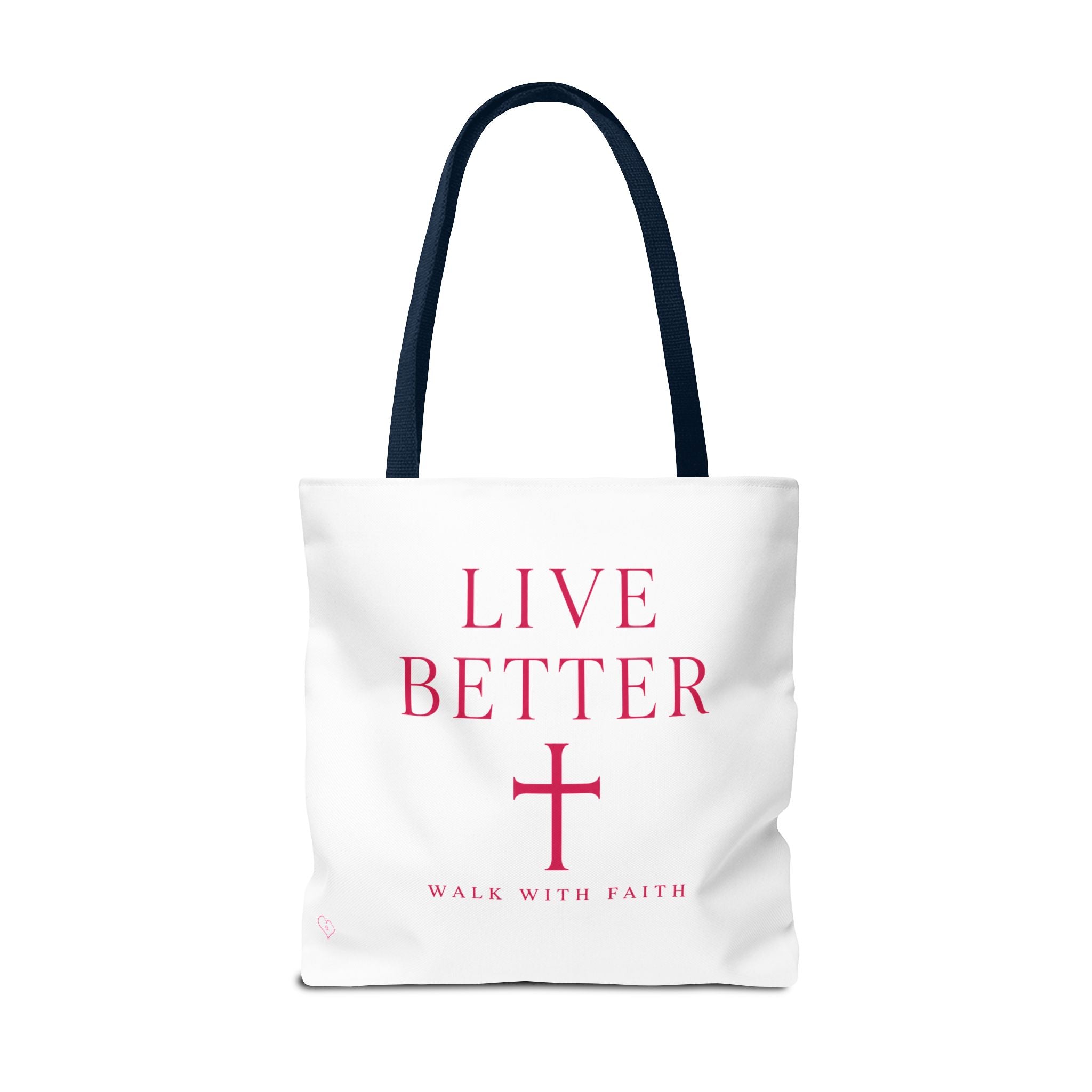 Bolso cruzado Live Better - Tote cristiano inspirador "Camina con fe"