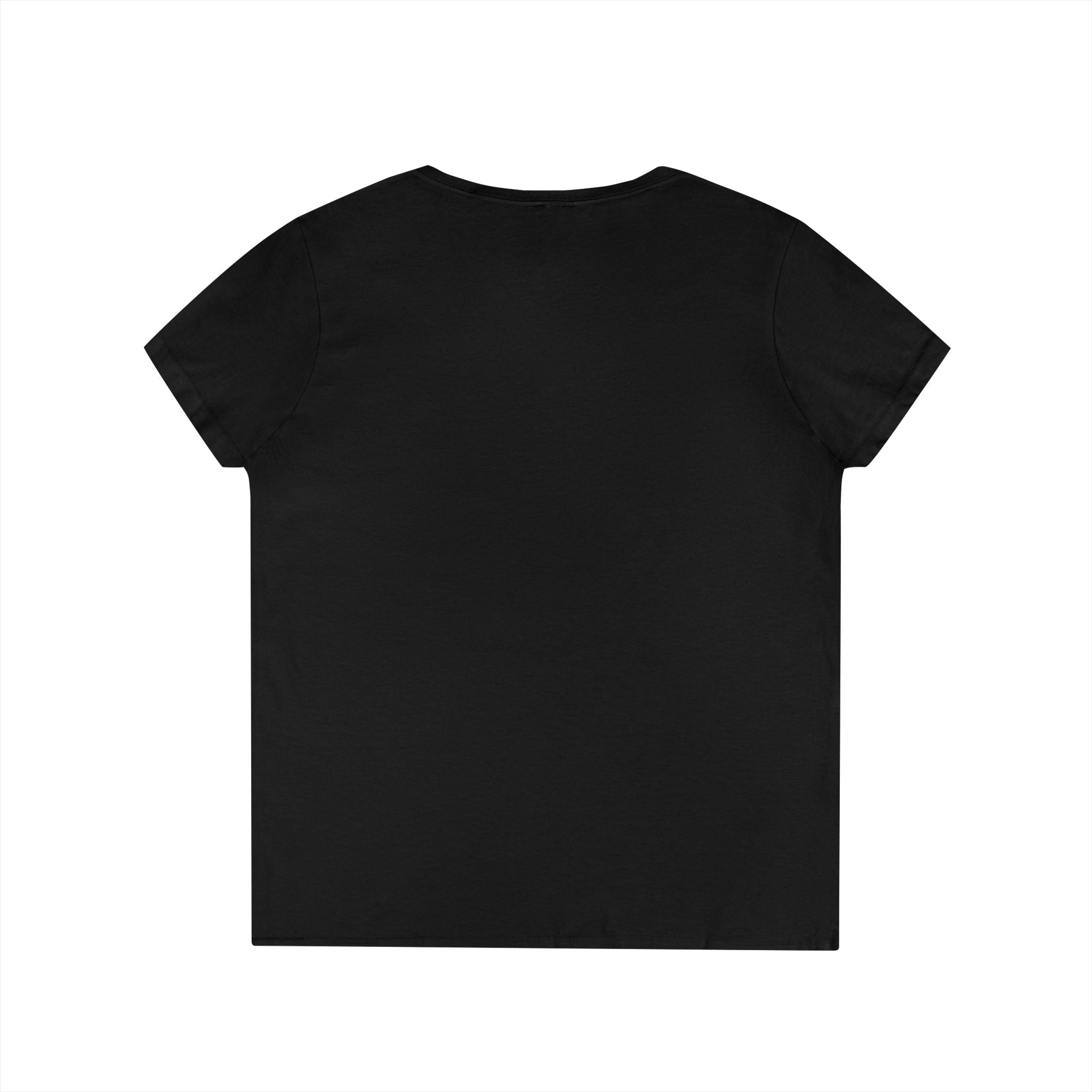 Camiseta de cuello de pico para mujer "Vive mejor, camina con fe" — Camiseta cristiana inspiradora femenina con cruz