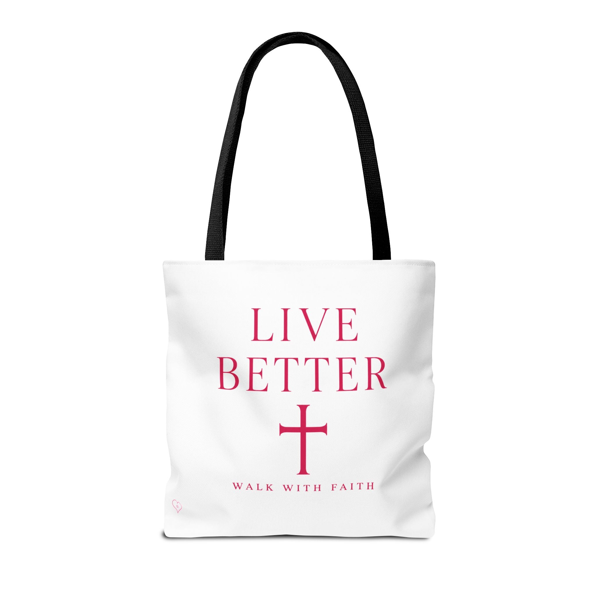Bolso cruzado Live Better - Tote cristiano inspirador "Camina con fe"