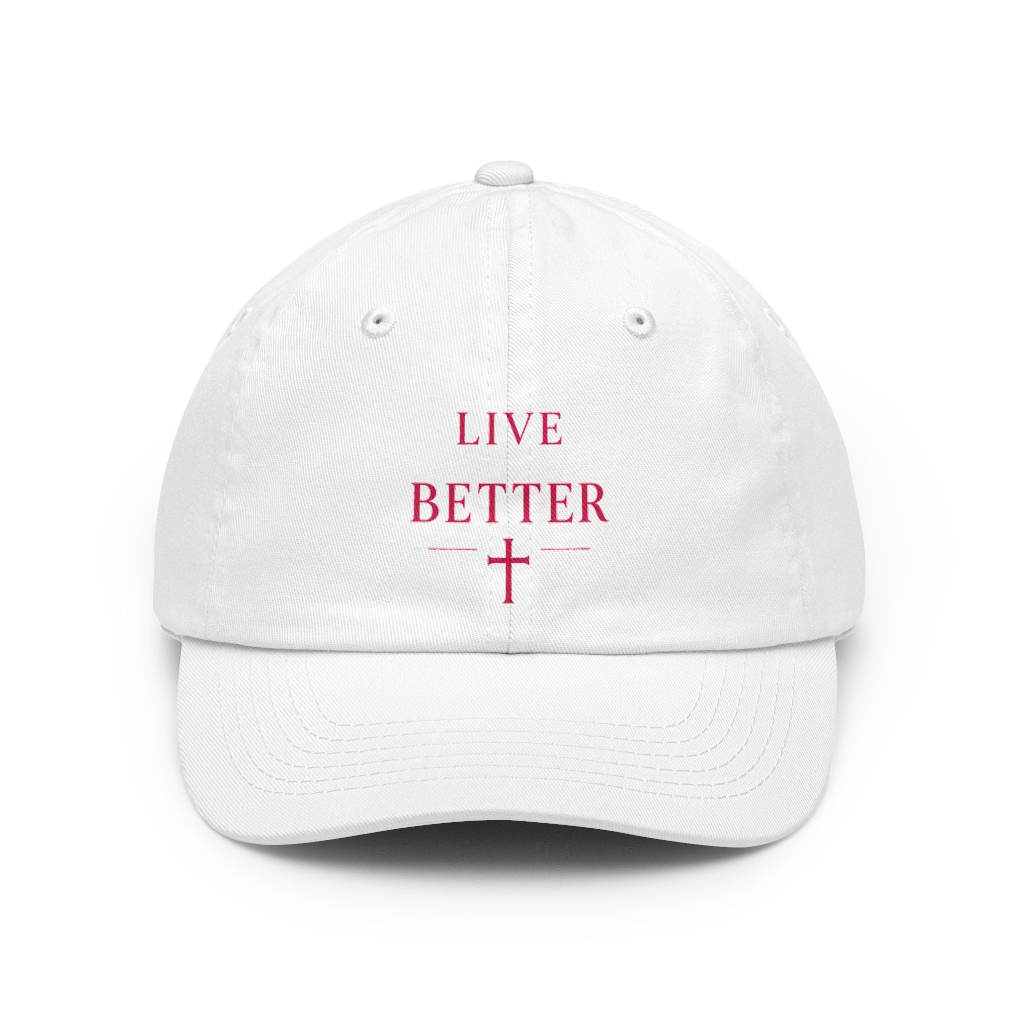 Live Better Cross Dad Hat — Faith Inspired Baseball Cap