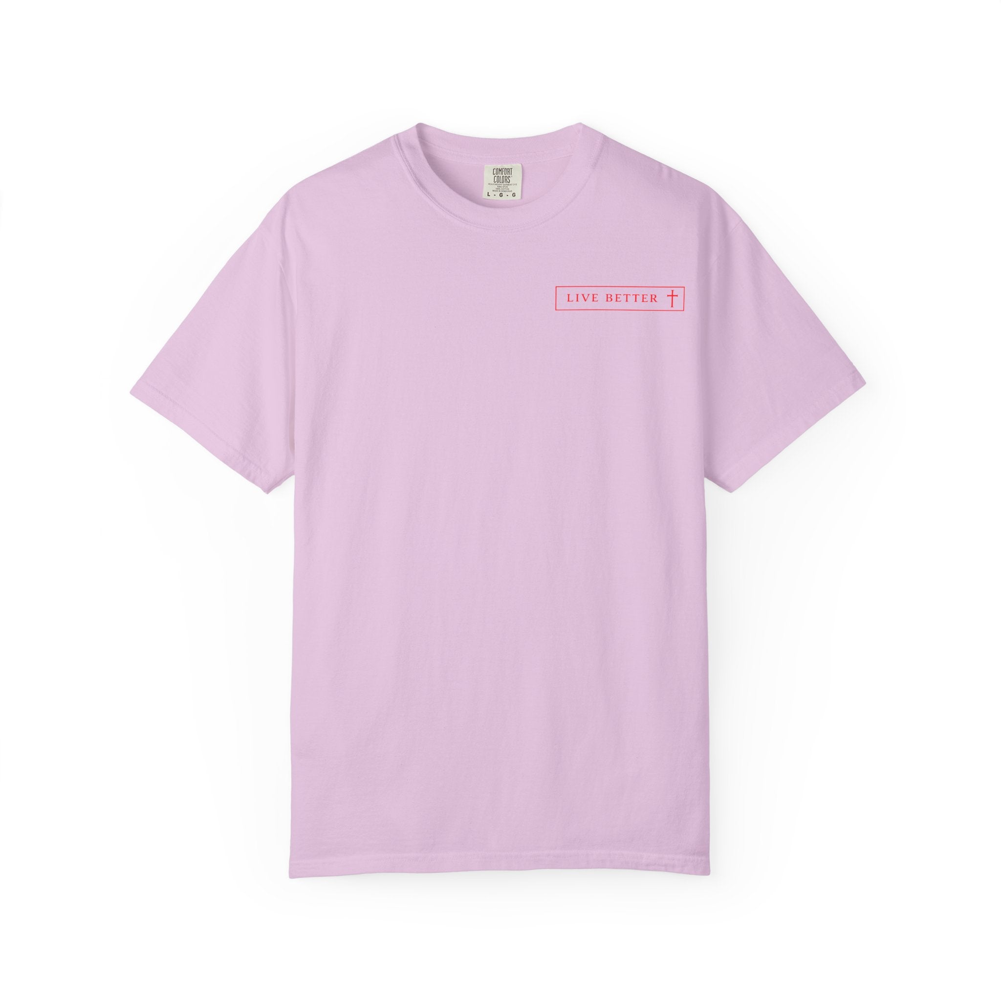 Vive la vida a tu manera, Letras rojas, Camiseta de hombre
