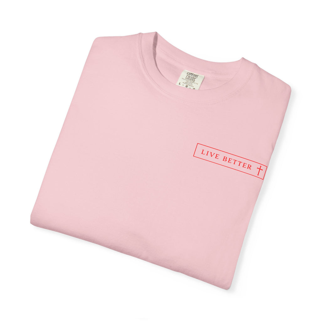 Vive la vida a tu manera, Letras rojas, Camiseta de hombre